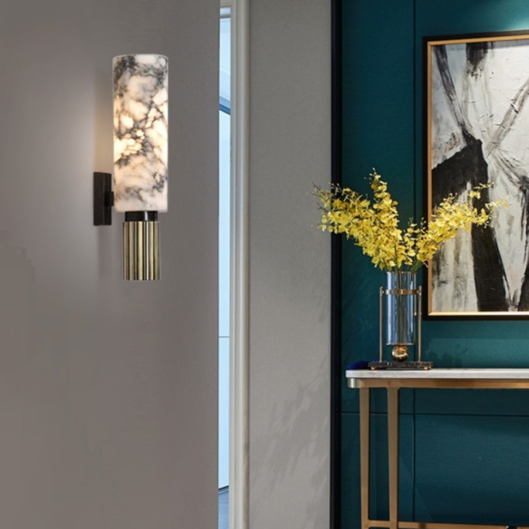 Moonshade Marble Sconce Wall Lamp - Cueteks