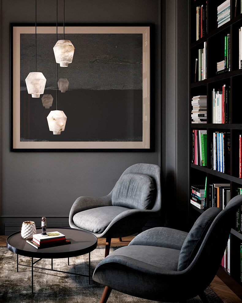 Alabaster Marble Small  Pendant Light - Cueteks