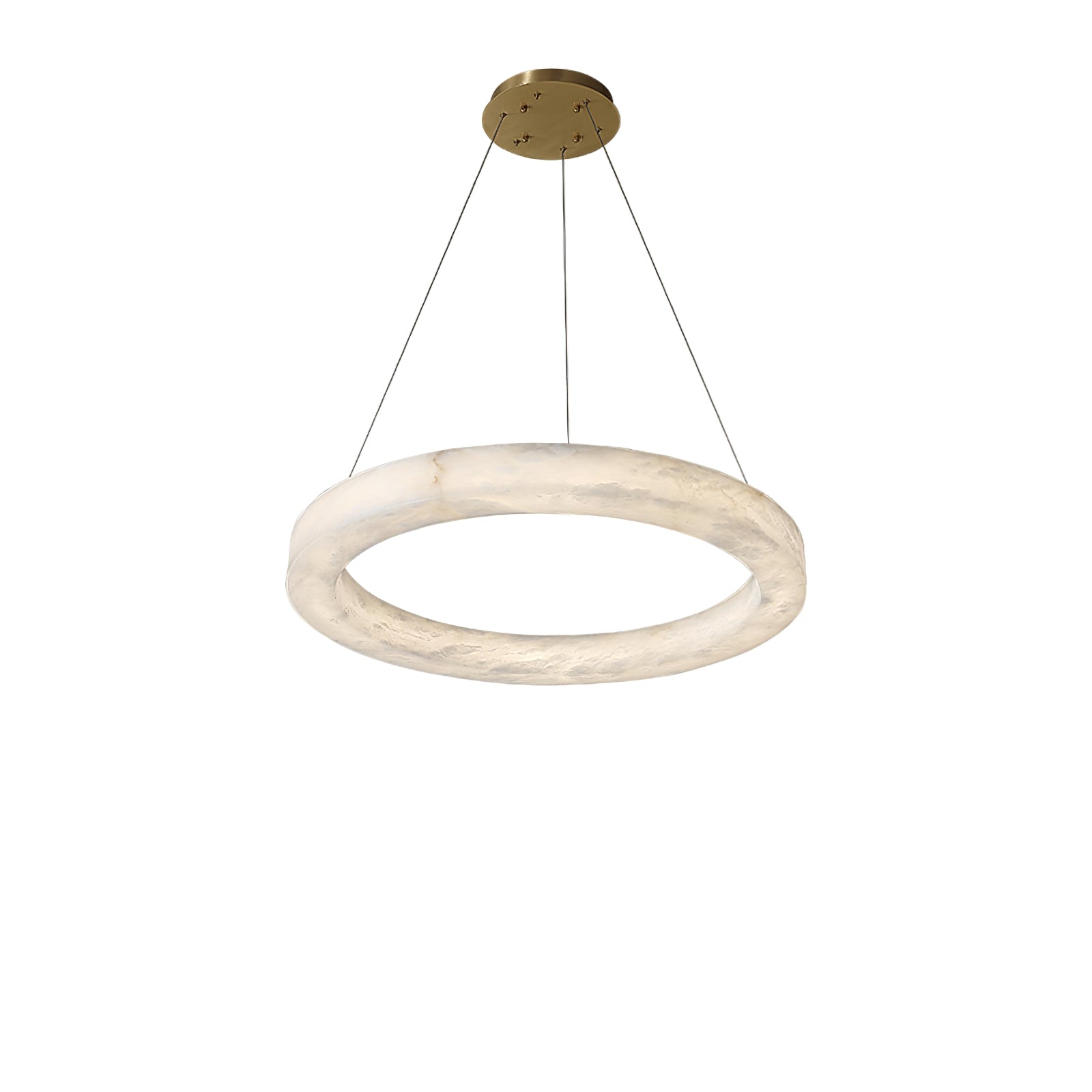 Triple Ring Alabaster Pendant Light - Cueteks