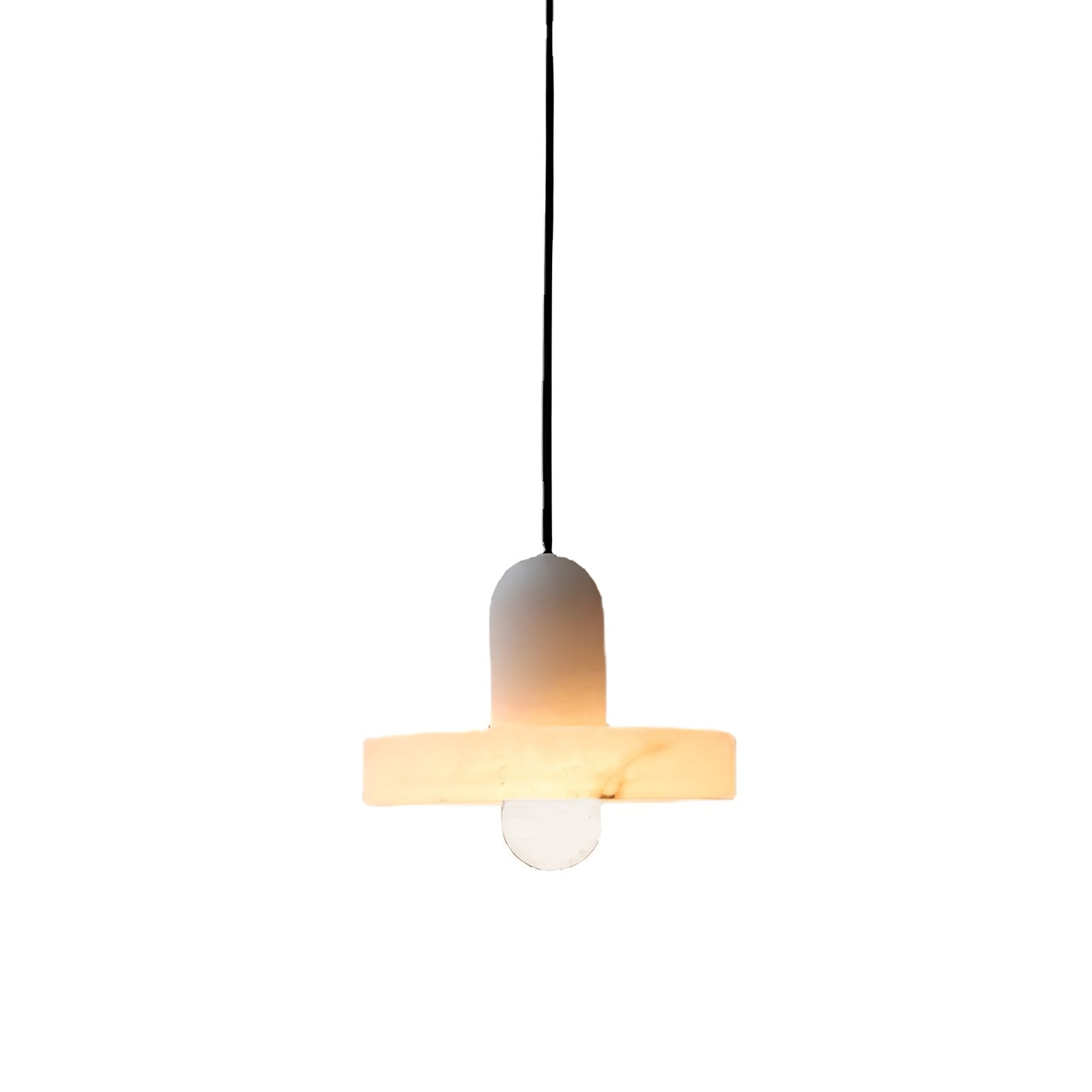 Modern White Marble Pendant Light - Cueteks