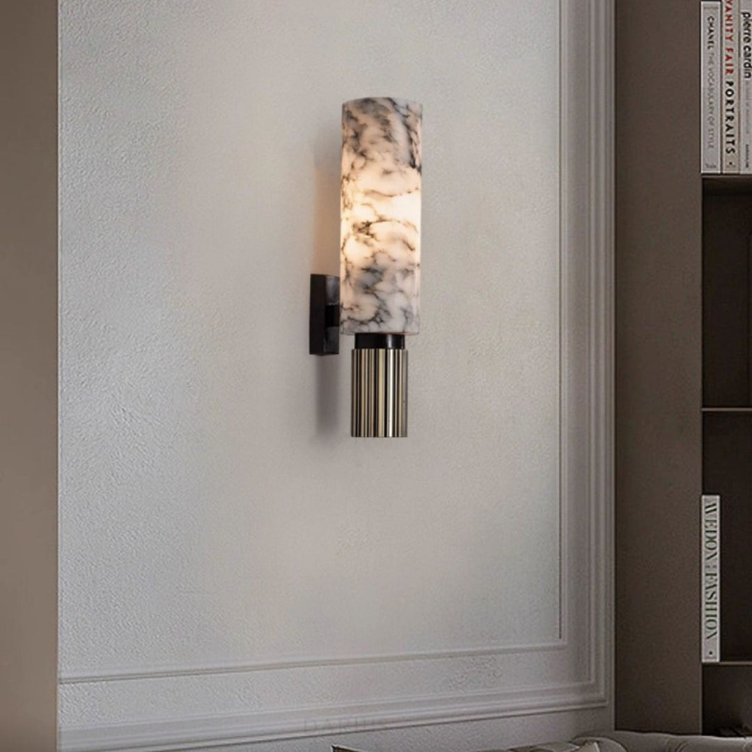 Moonshade Marble Sconce Wall Lamp - Cueteks