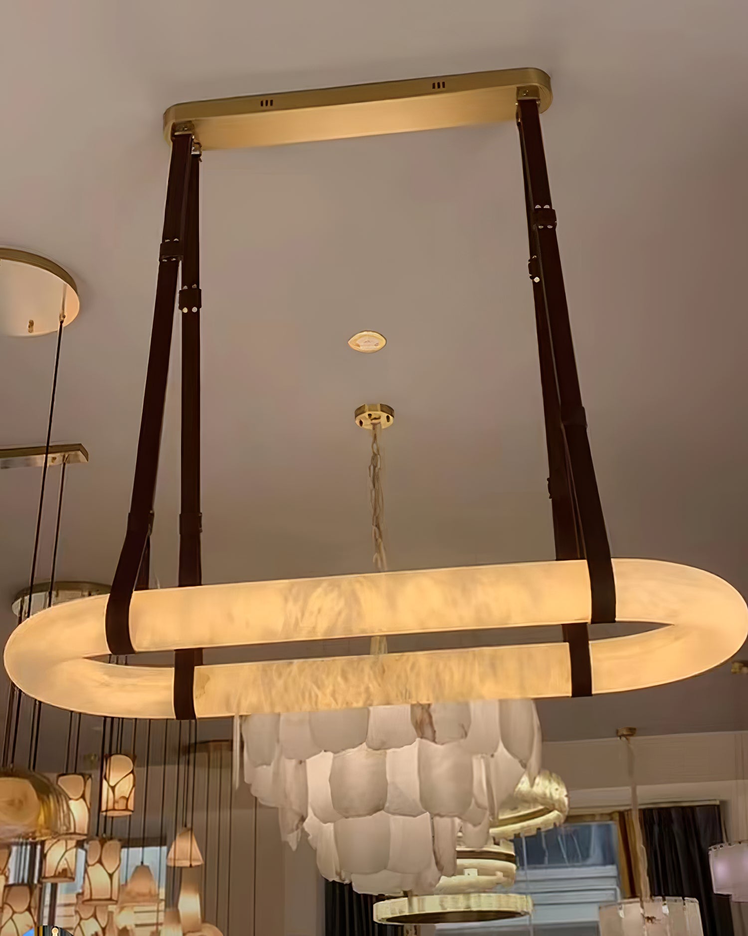 ODDA Snow Gypsum Pendant Light - Cueteks
