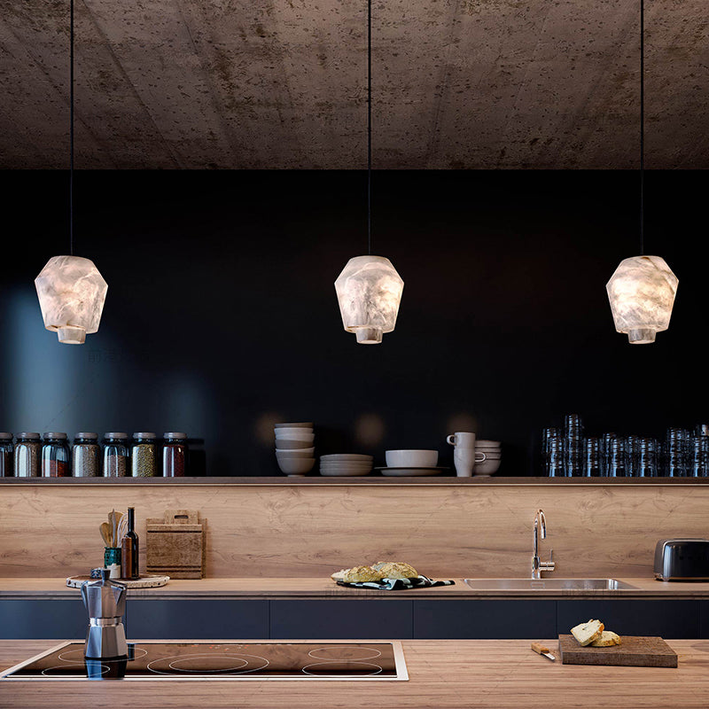 Alabaster Marble Small  Pendant Light - Cueteks