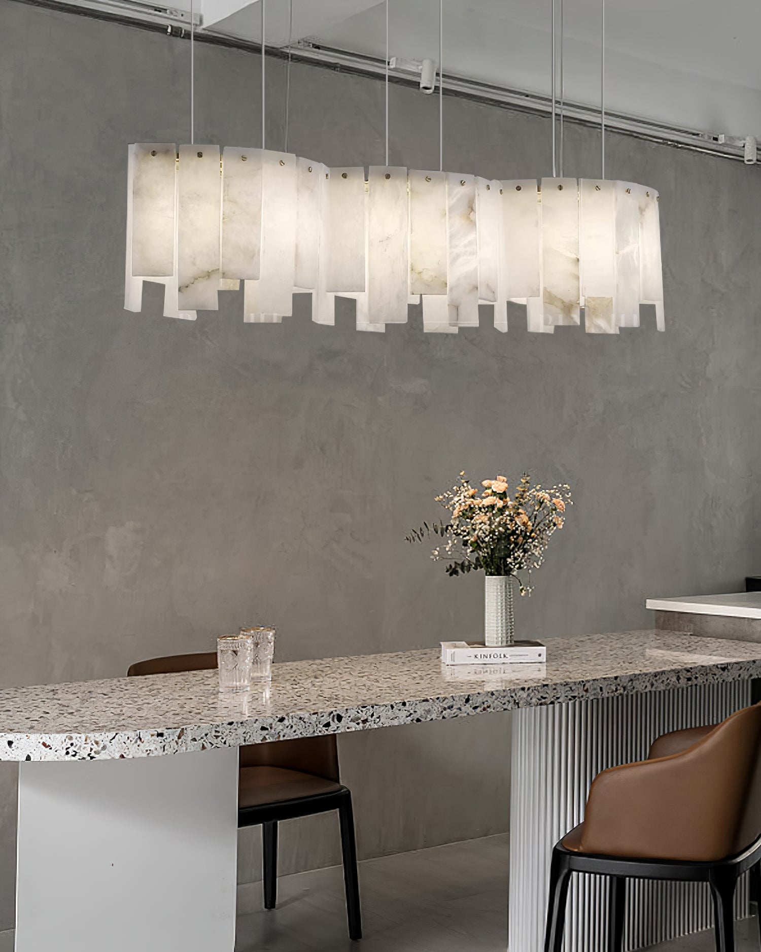 Luxury All-copper Marble Chandelier - Cueteks
