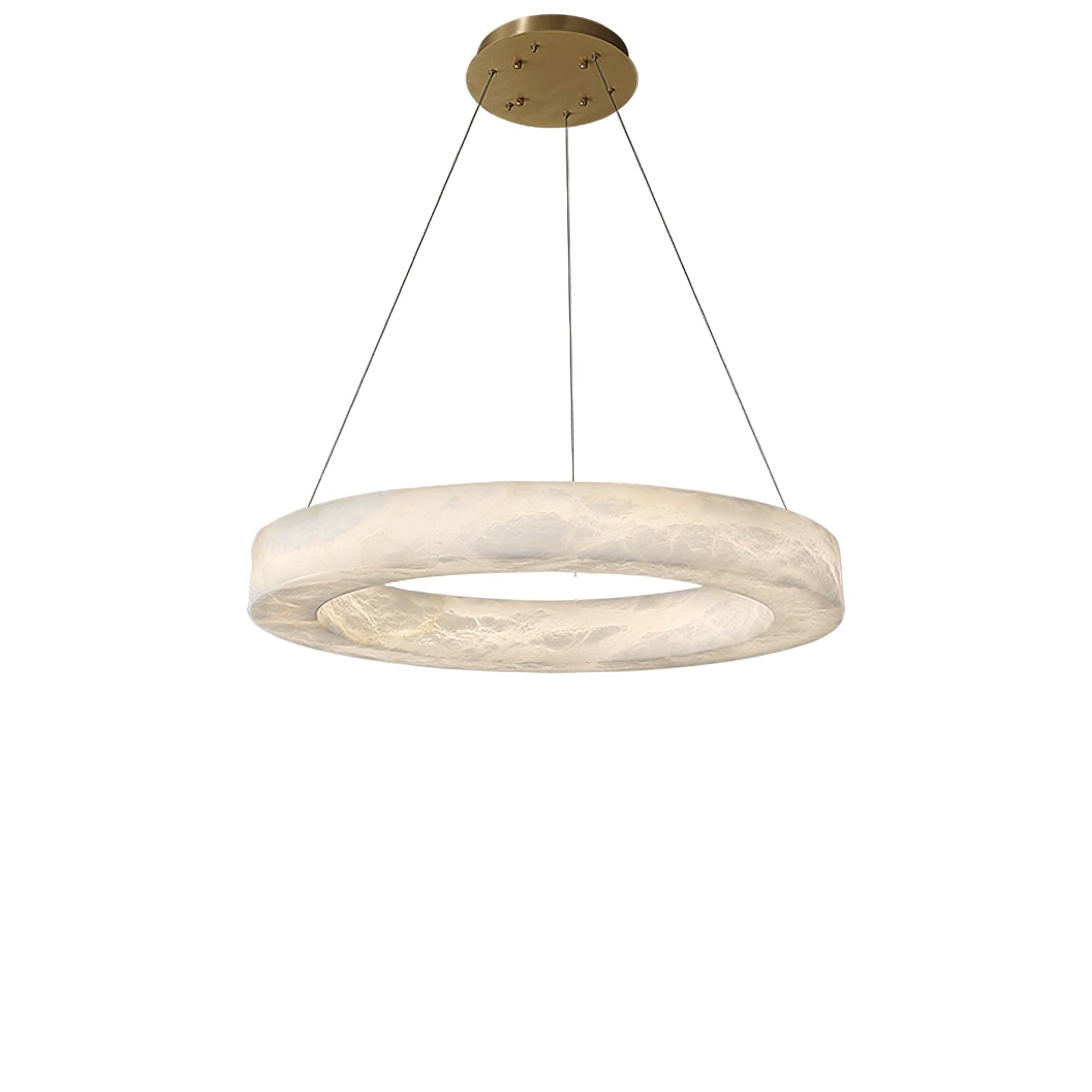 Triple Ring Alabaster Pendant Light - Cueteks