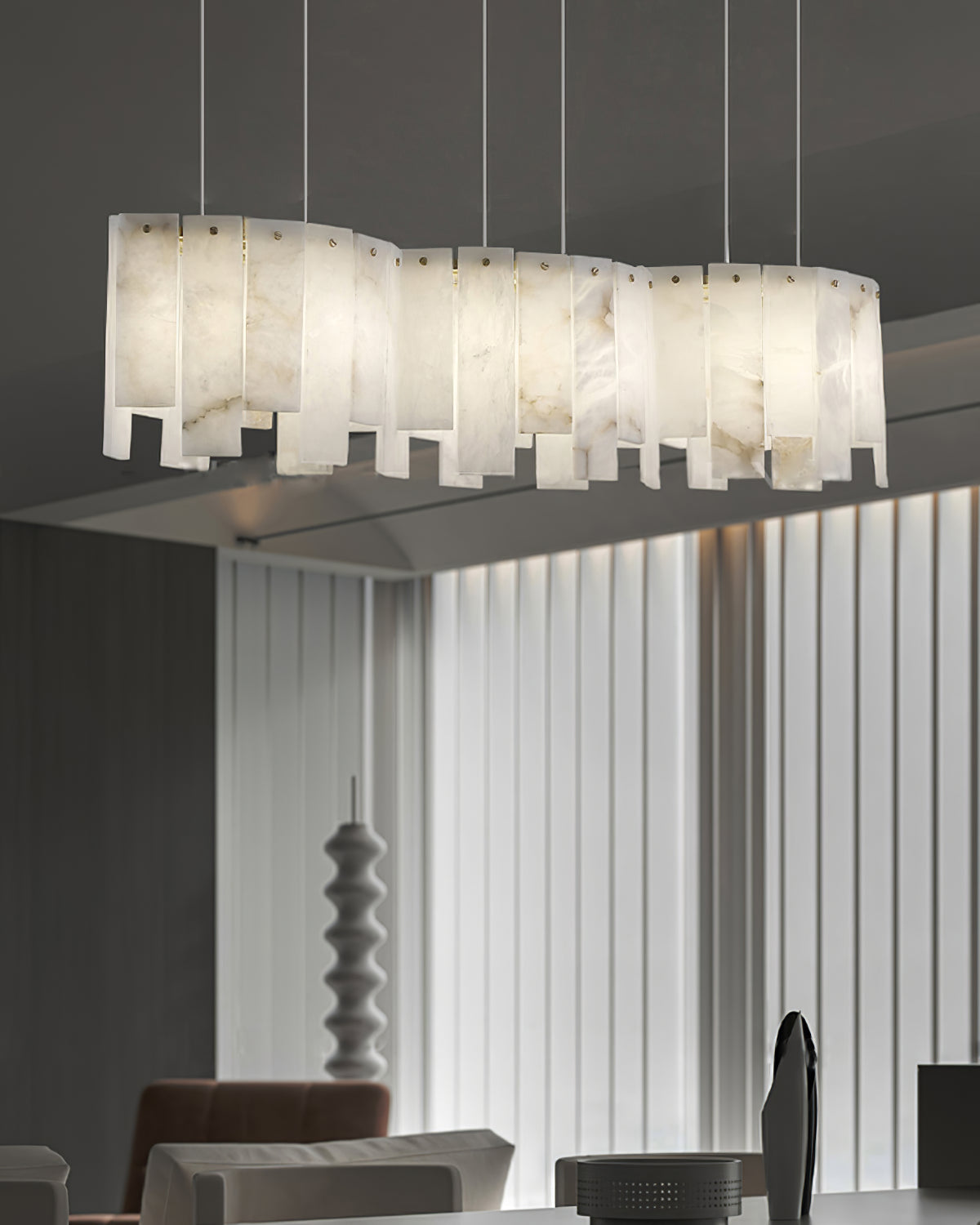 Luxury All-copper Marble Chandelier - Cueteks