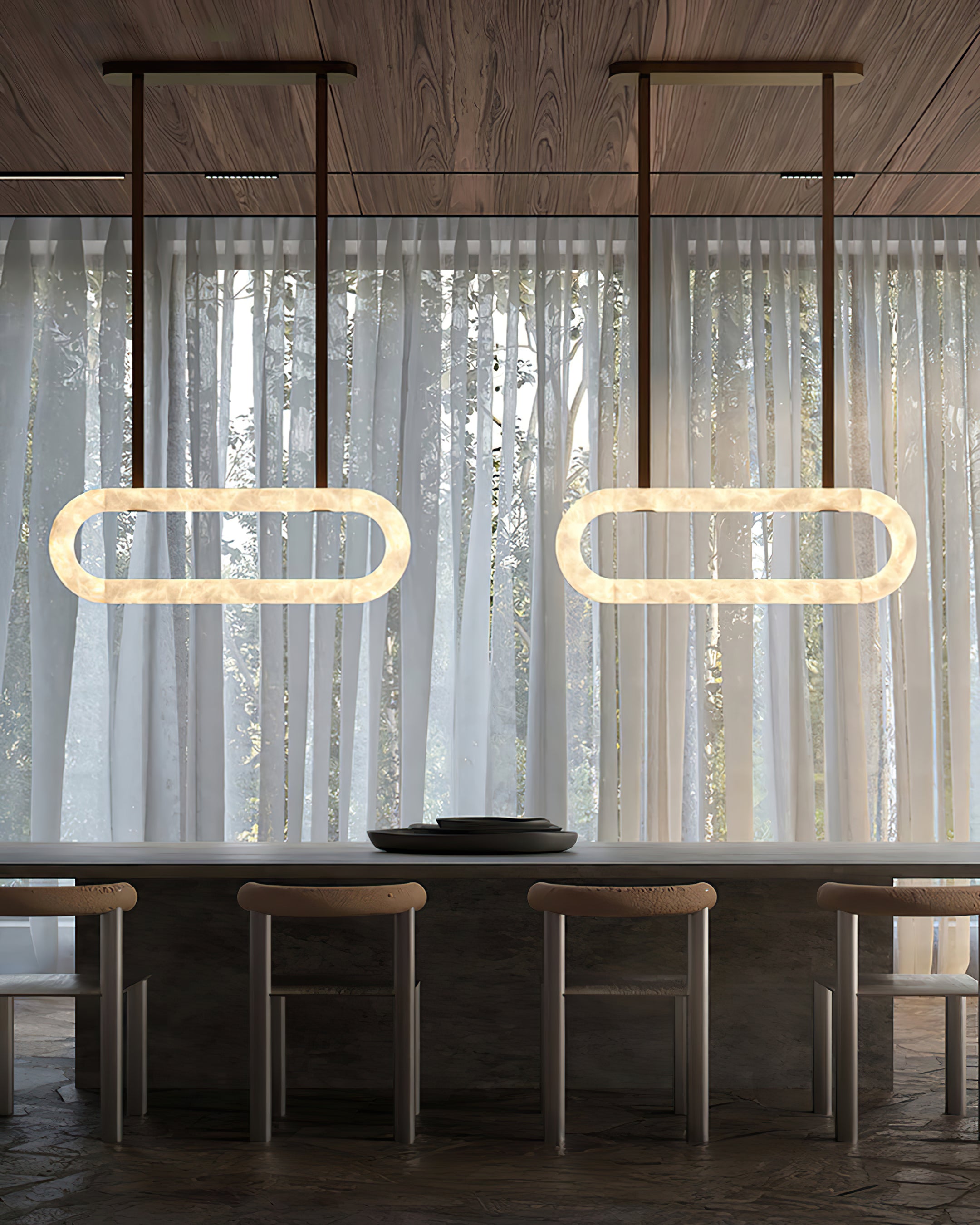 ODDA Snow Gypsum Pendant Light - Cueteks