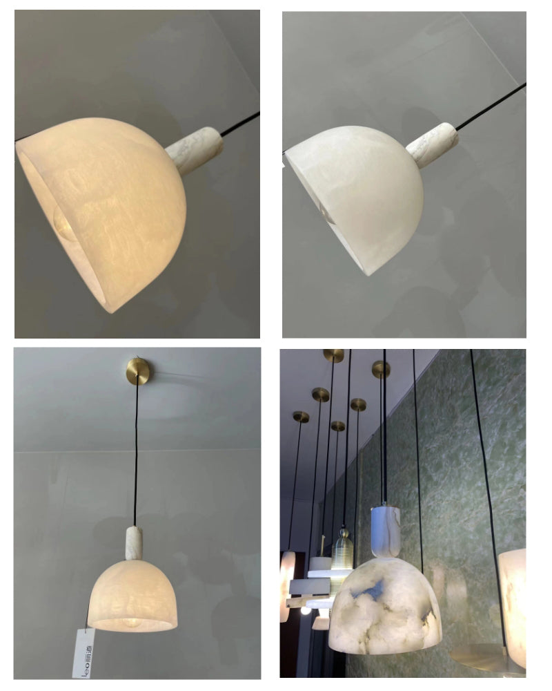 Alabaster Marble Small  Pendant Light - Cueteks