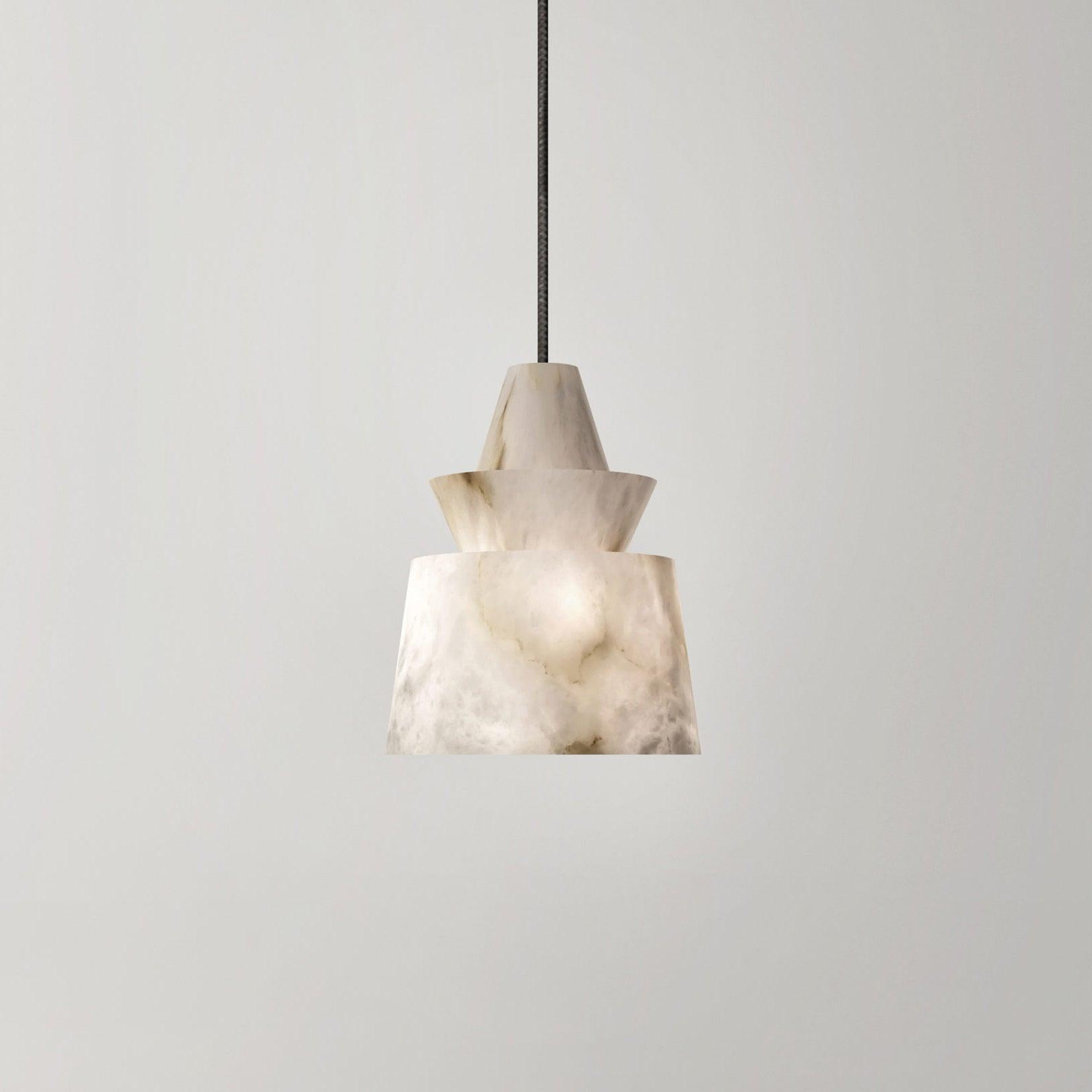White Alabaster  Pendant Light - Cueteks