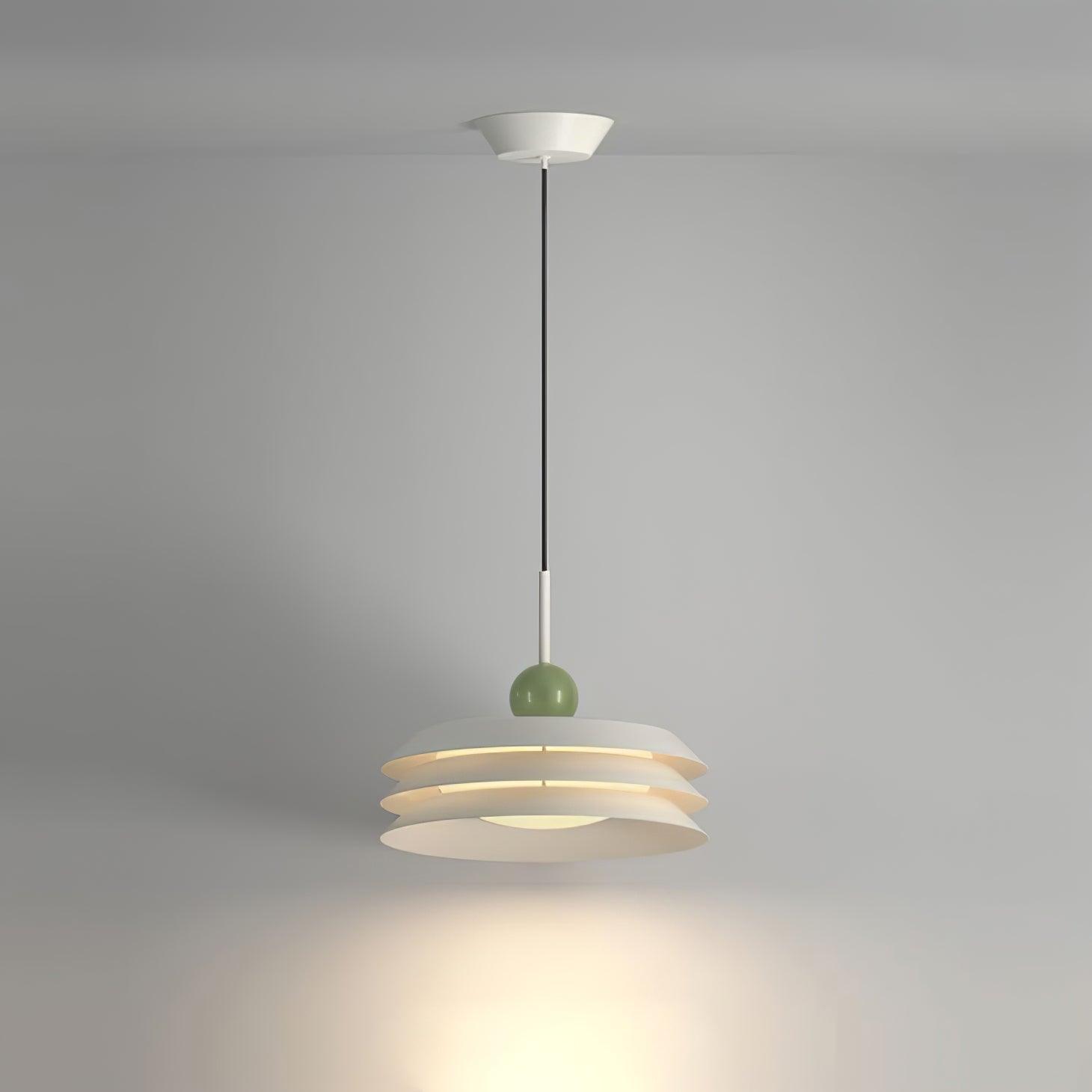 Morandi layered LED pendant light