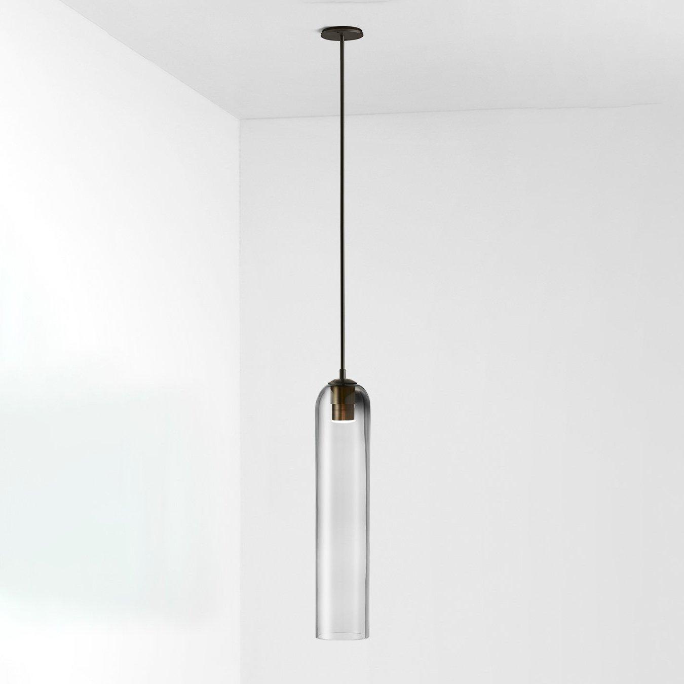 Long Tube Glass Pendant Light - Cueteks