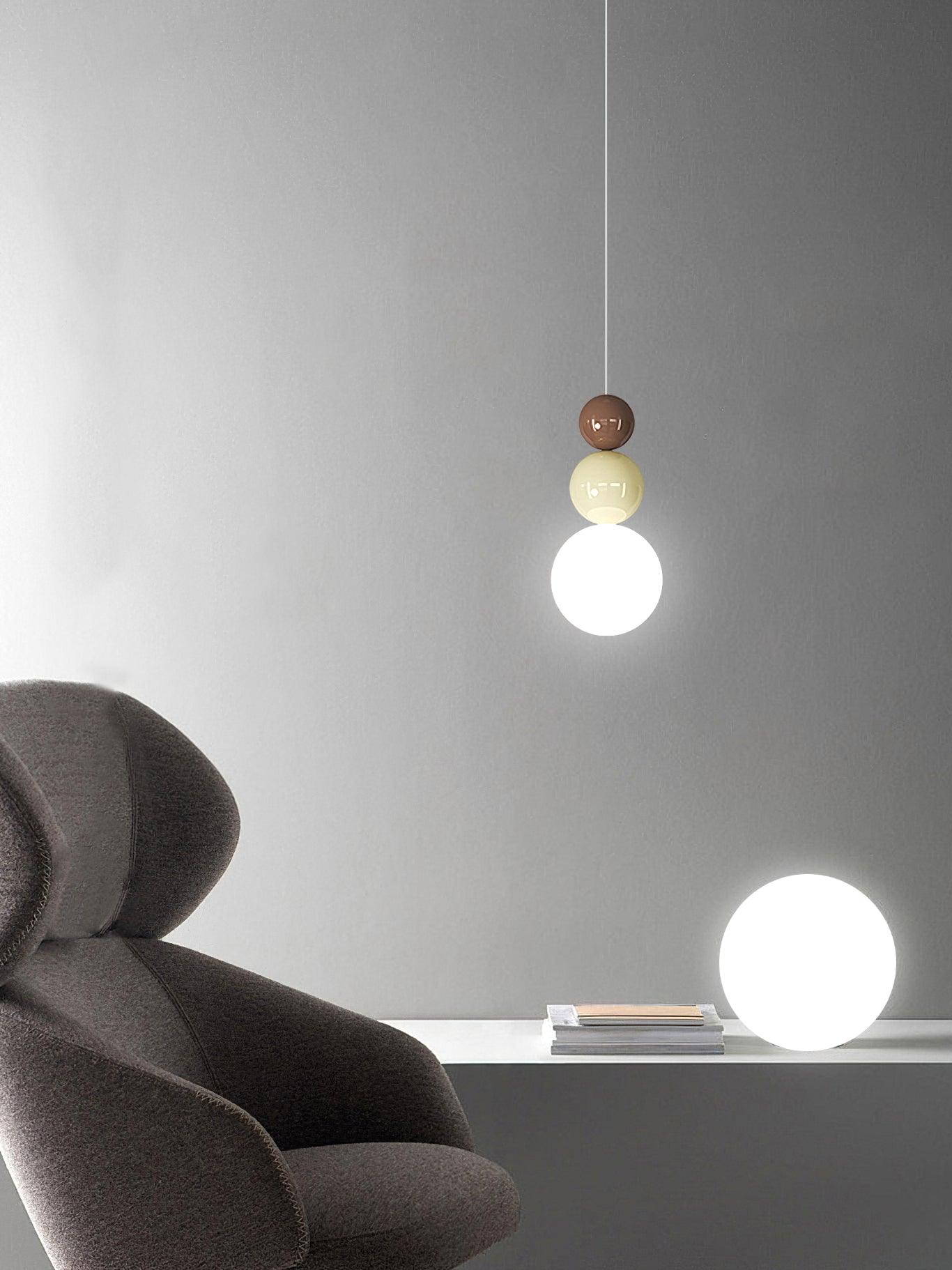 Acrylic Three Ball Pendant Lamp - Cueteks