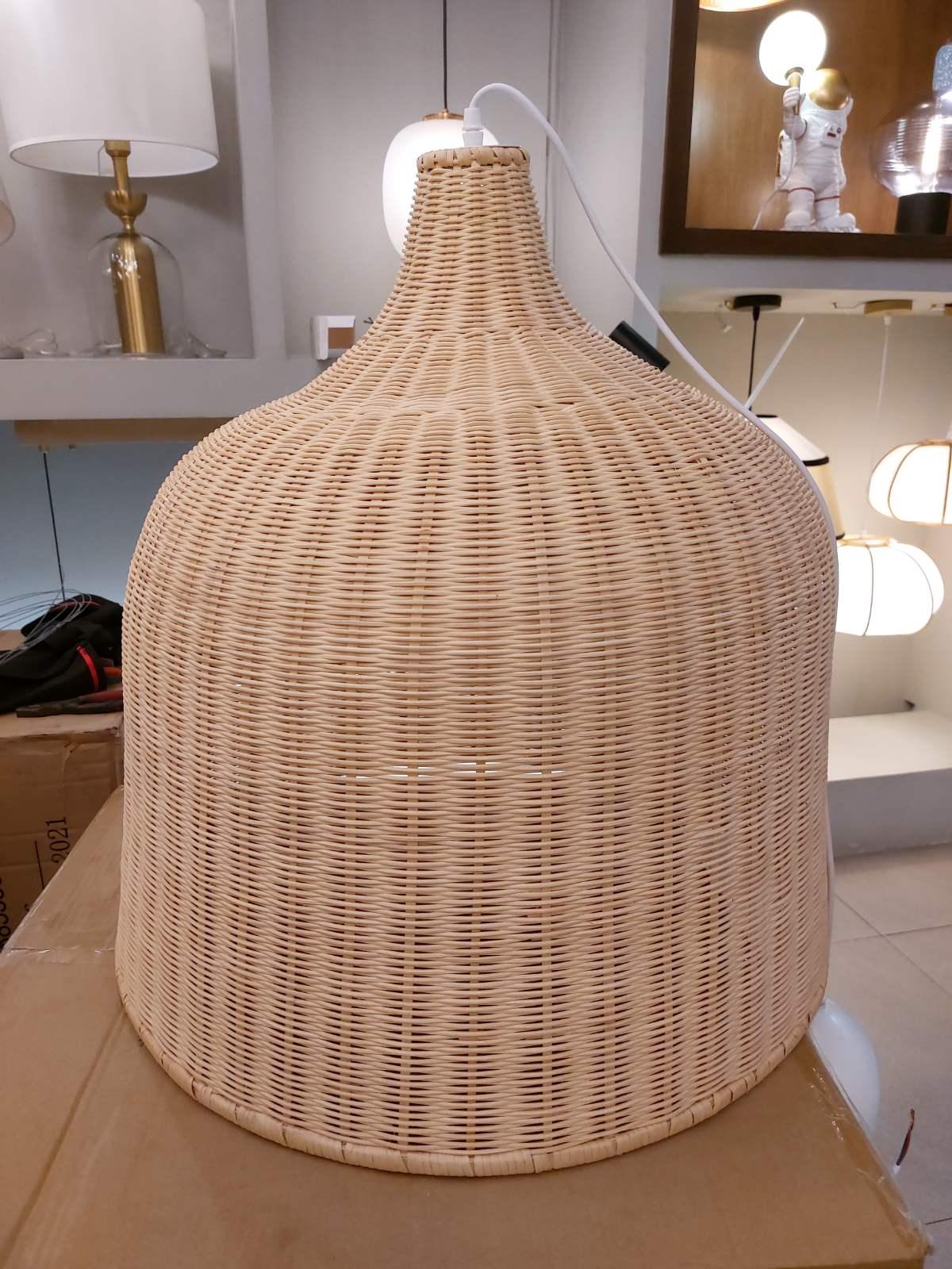 Rattan Pandent Light - Cueteks