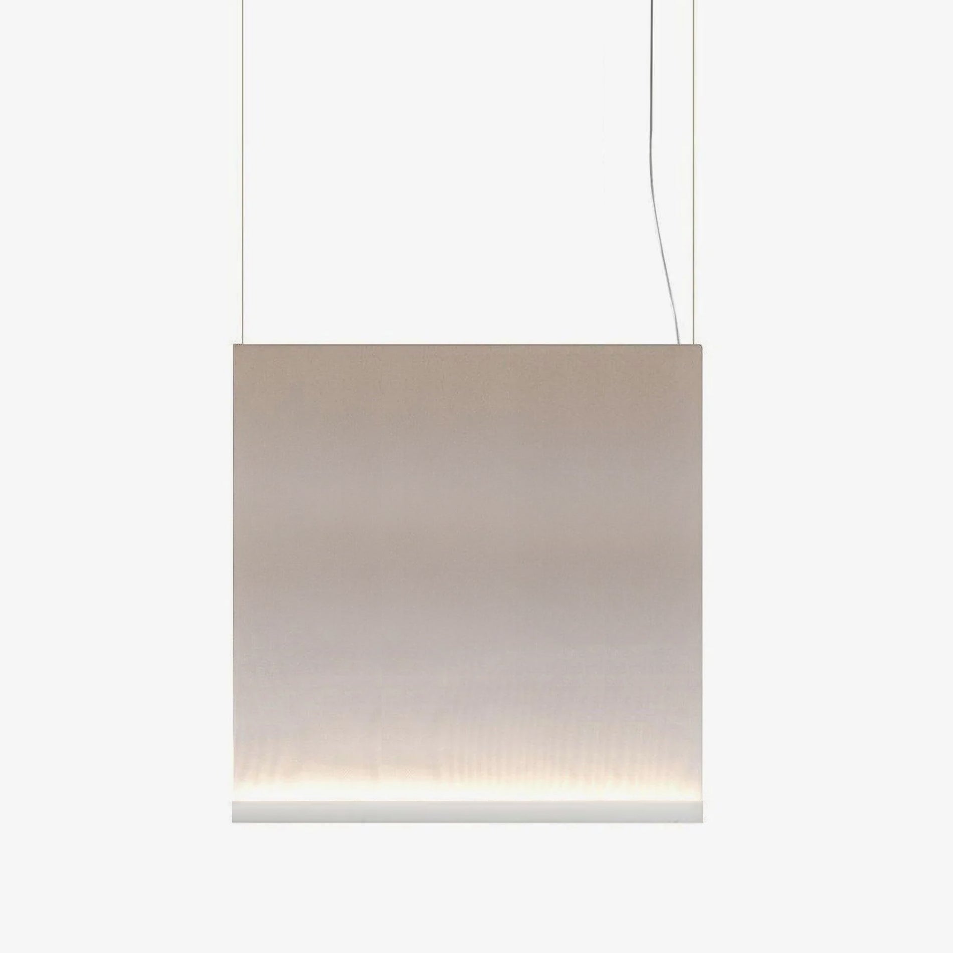 70 × 75 cm suspended fabric light panel with white bottom rail