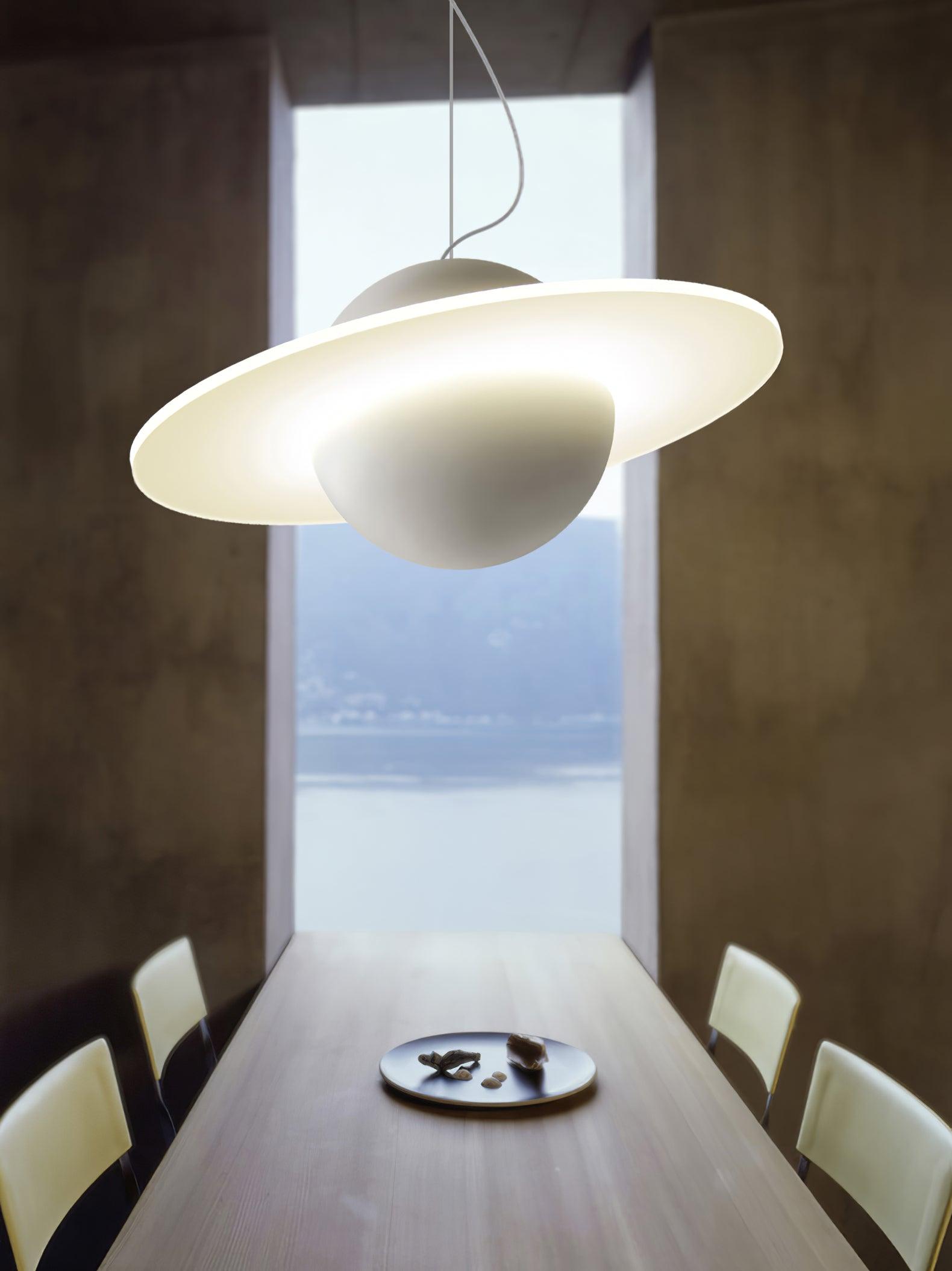 Jupiter Ring white LED pendant light