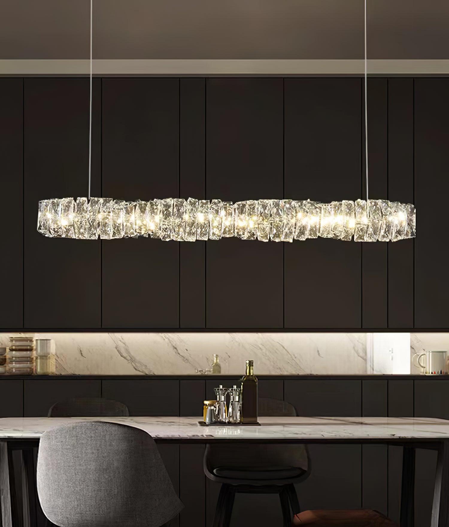 Long Crystal Pendant Lamp - Cueteks