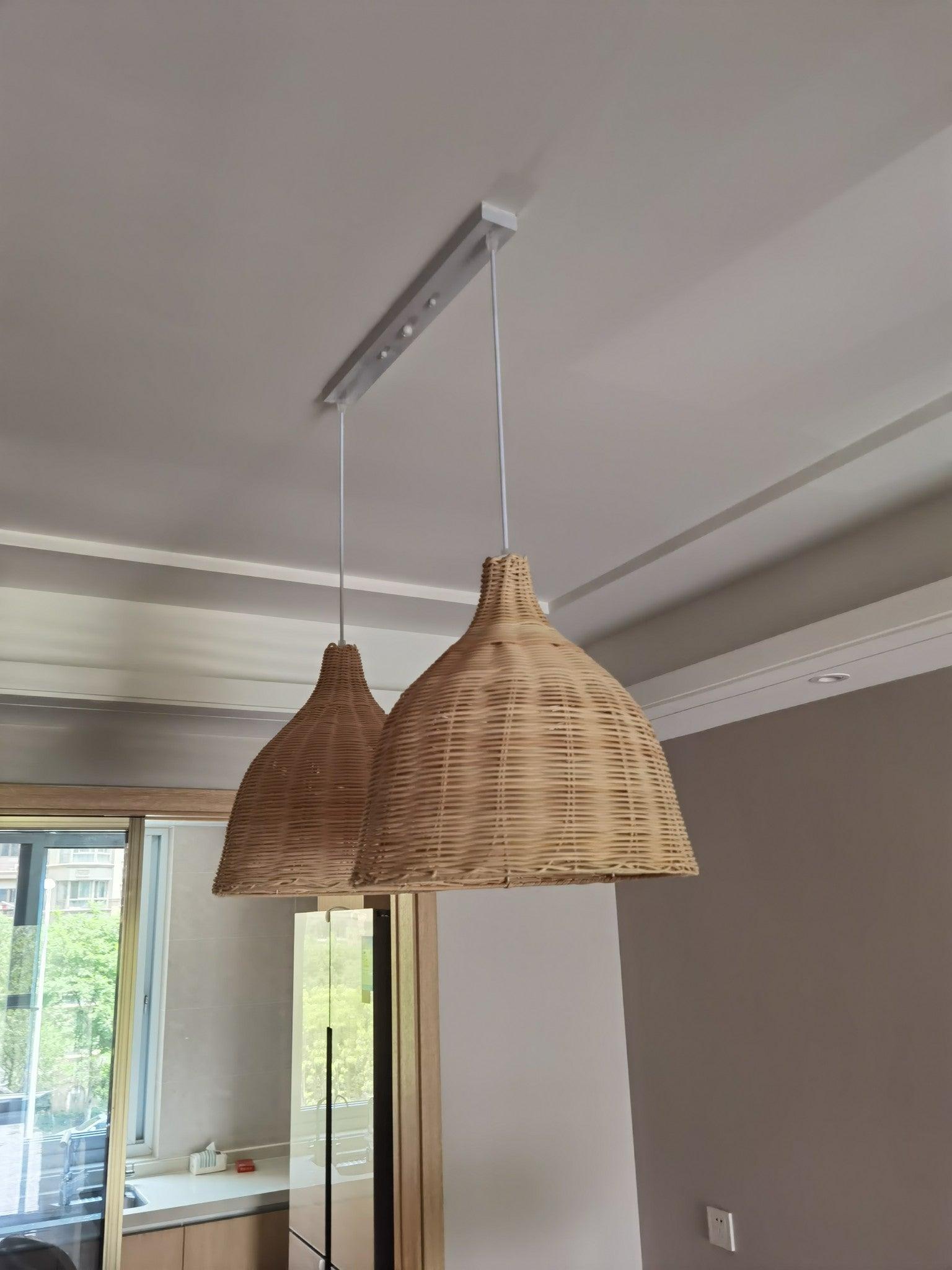 Rattan Pandent Light - Cueteks