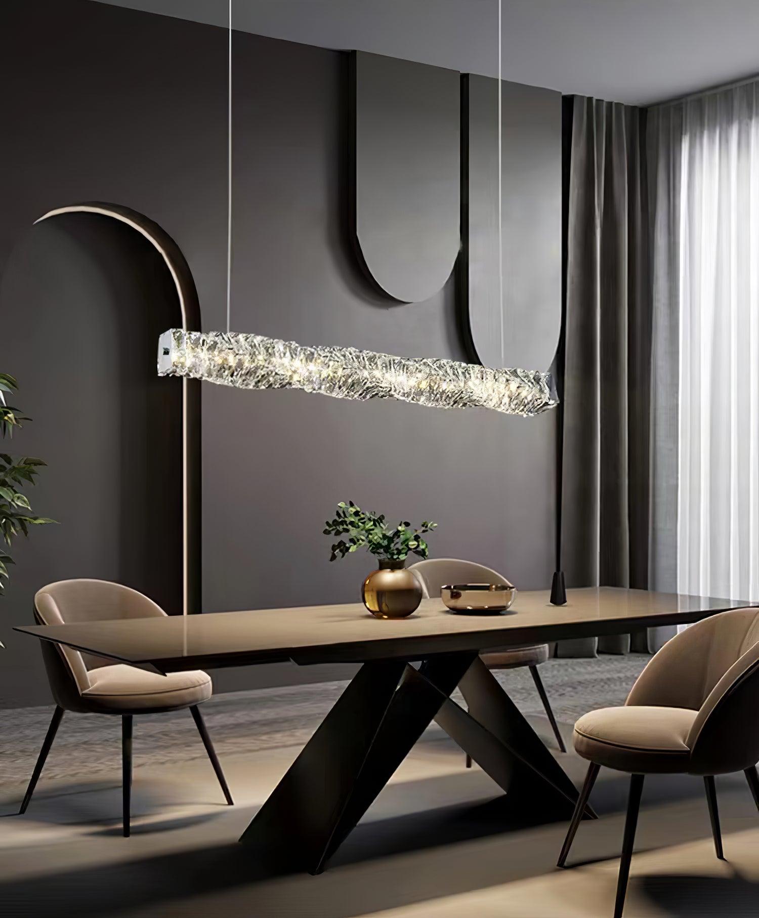 Long Crystal Pendant Lamp - Cueteks
