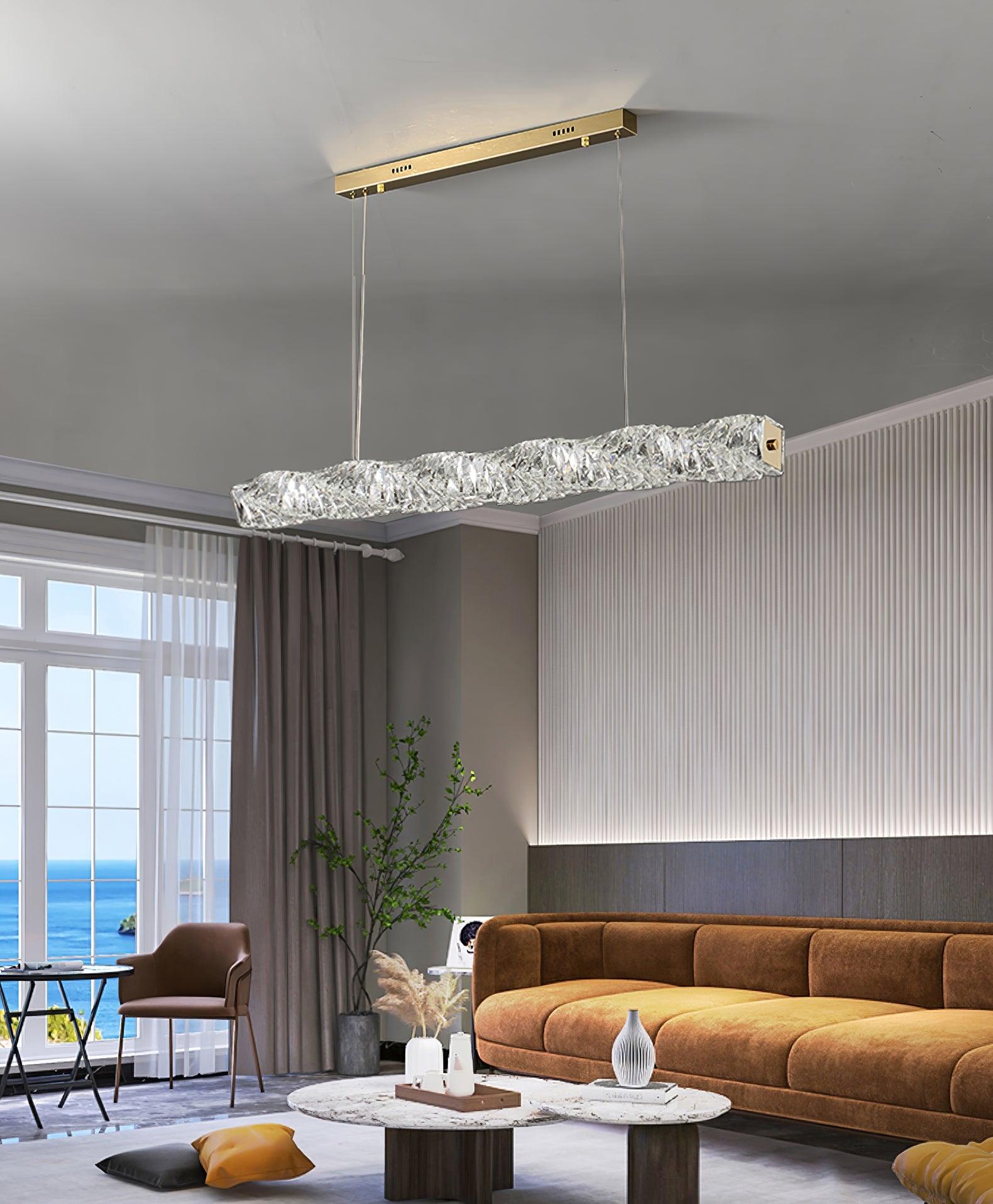 Long Crystal Pendant Lamp - Cueteks
