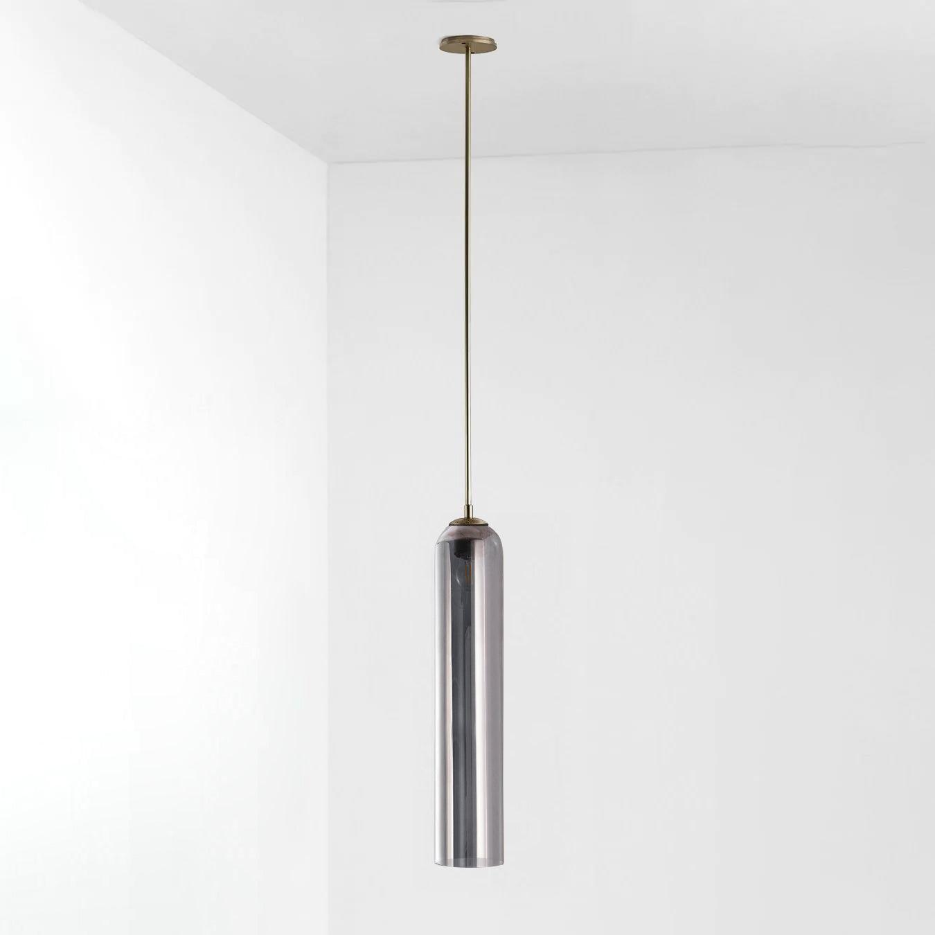 Long Tube Glass Pendant Light - Cueteks