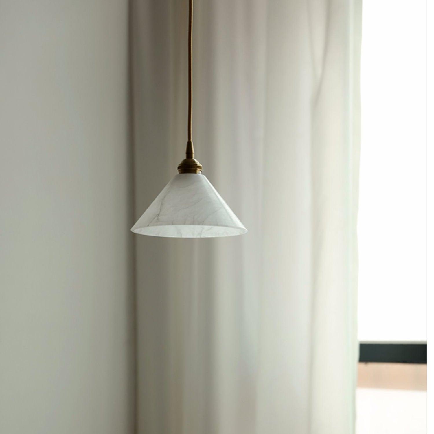 Conical Brass Pendant Lamp - Cueteks