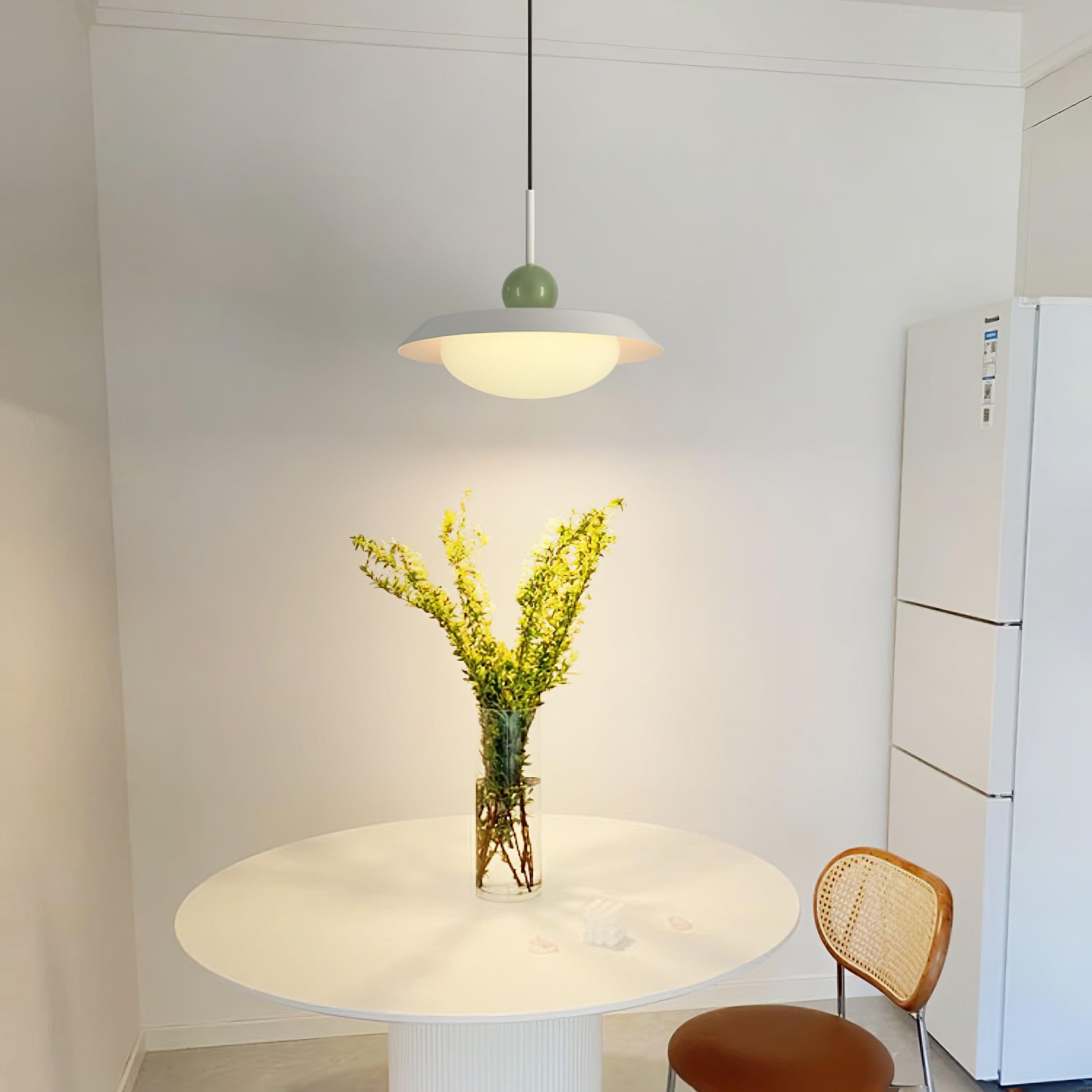 Morandi layered LED pendant light