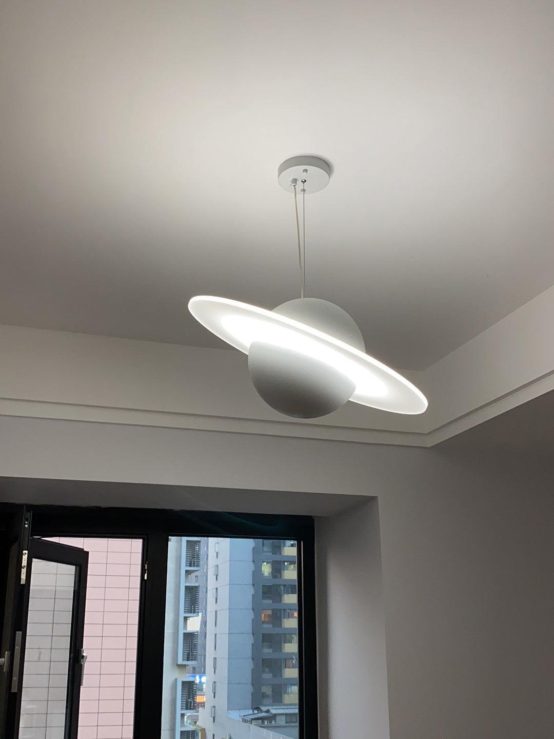Jupiter Ring white LED pendant light