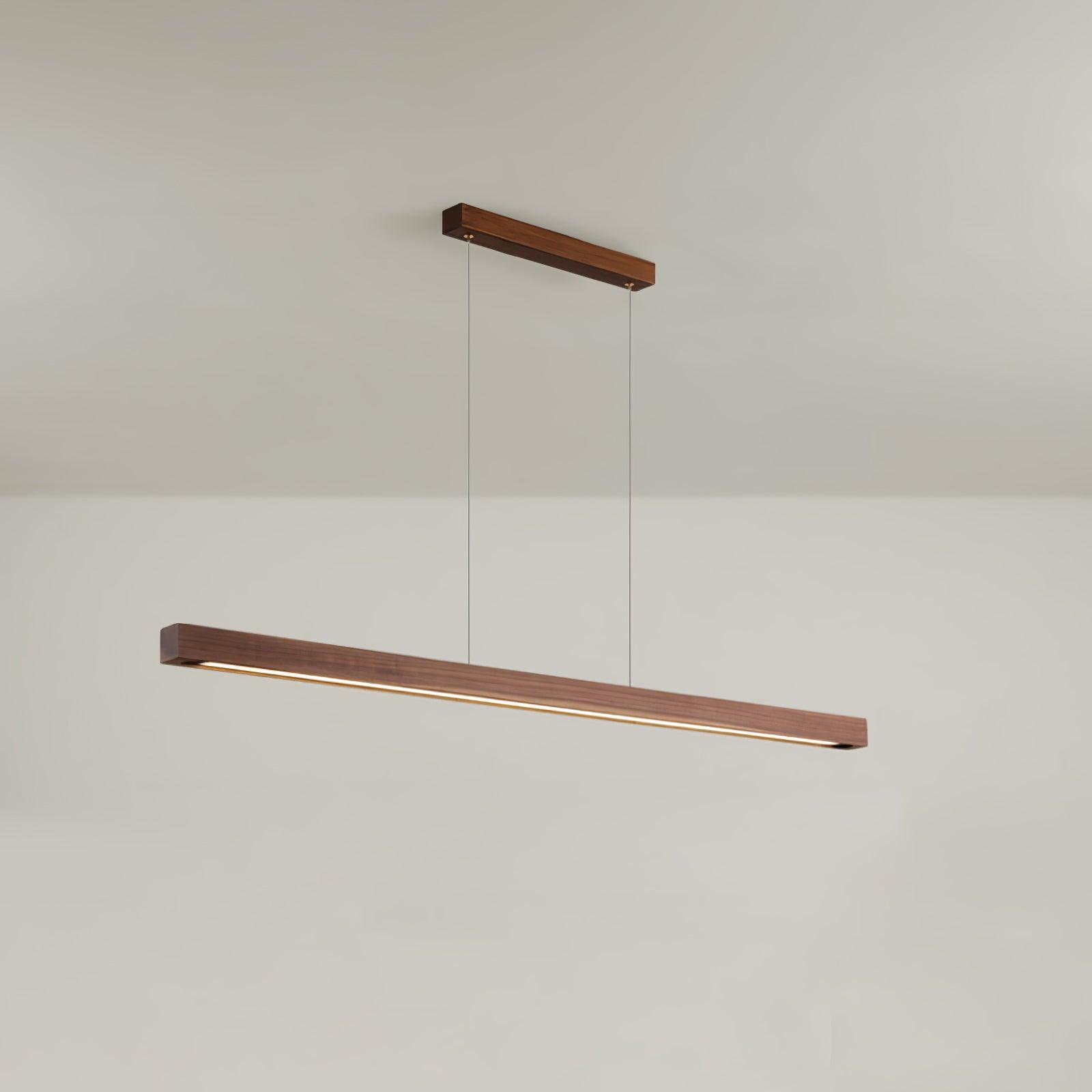 Angled isolated Walnut-colour pendant and canopy