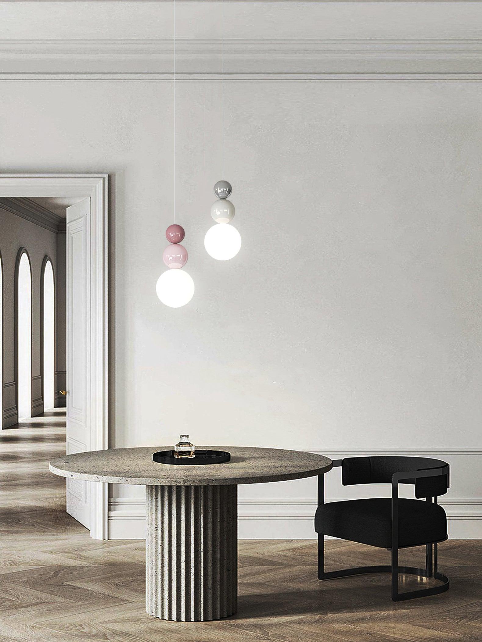 Acrylic Three Ball Pendant Lamp - Cueteks