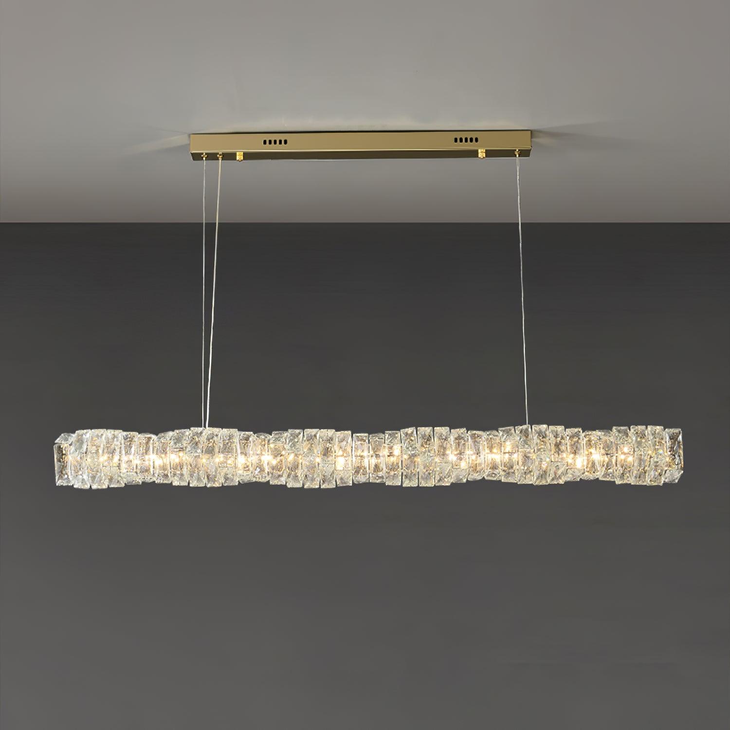 Long Crystal Pendant Lamp - Cueteks