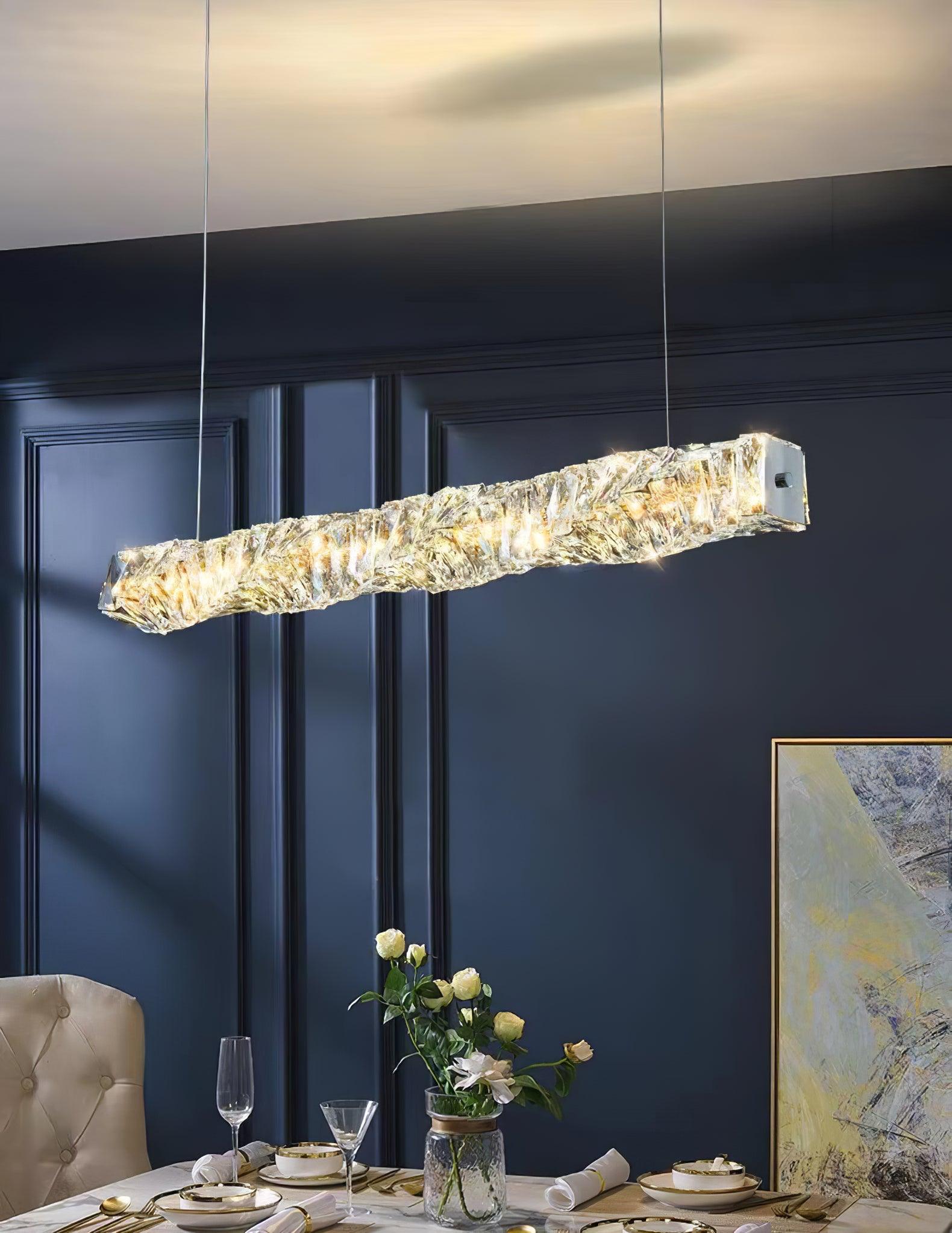 Long Crystal Pendant Lamp - Cueteks