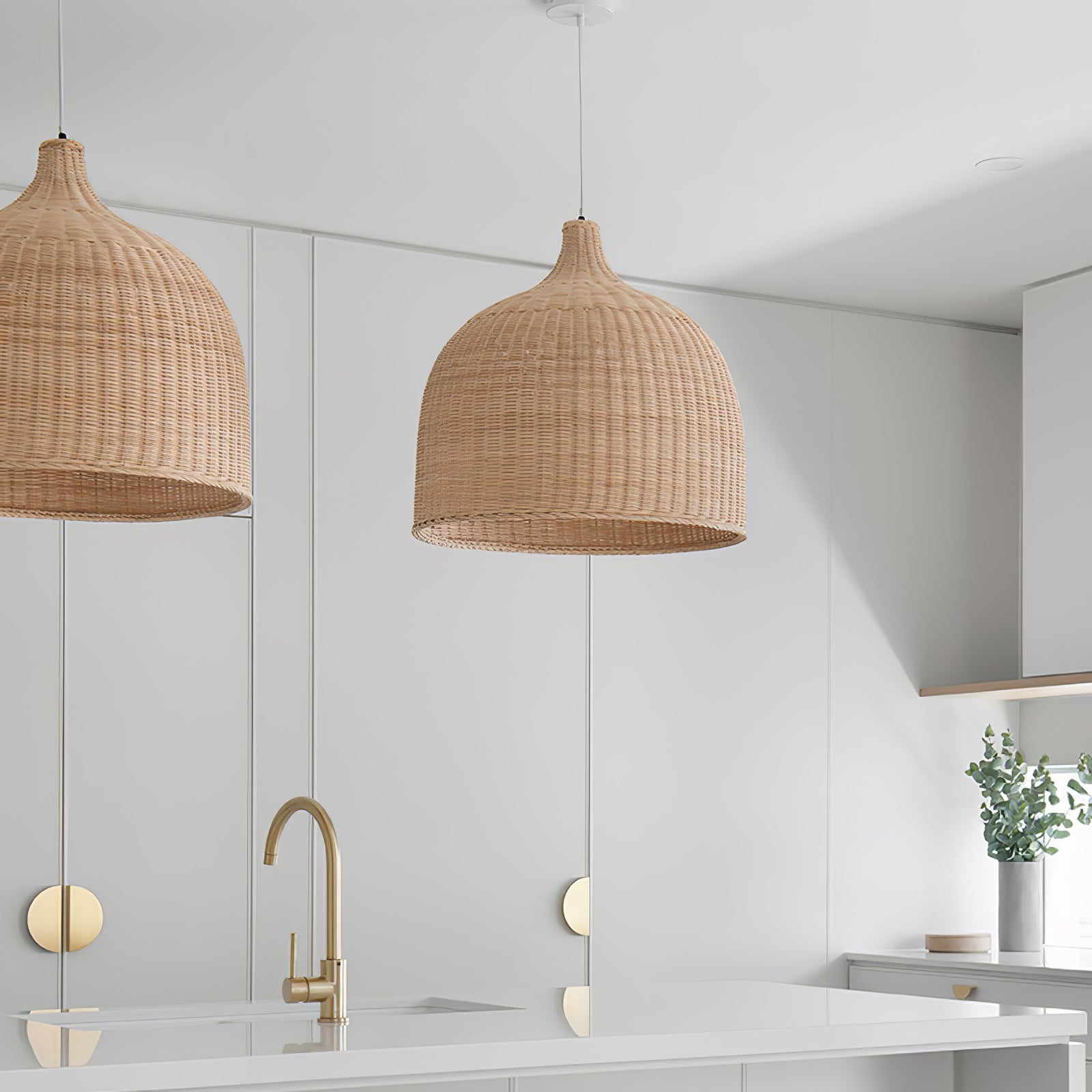 Rattan Pandent Light - Cueteks