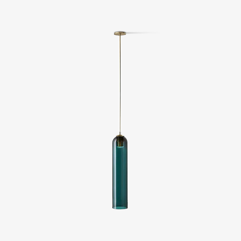 Long Tube Glass Pendant Light - Cueteks
