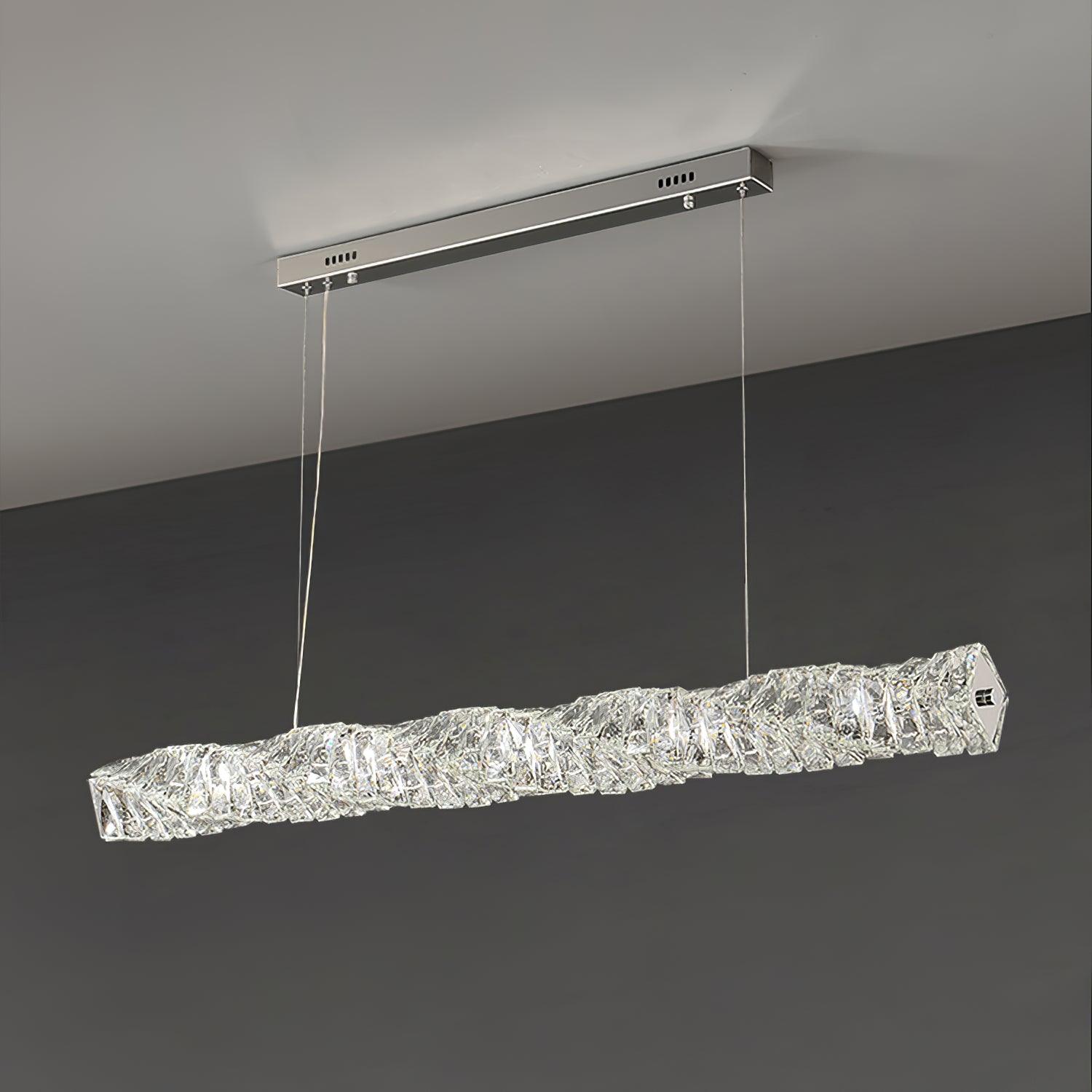 Long Crystal Pendant Lamp - Cueteks