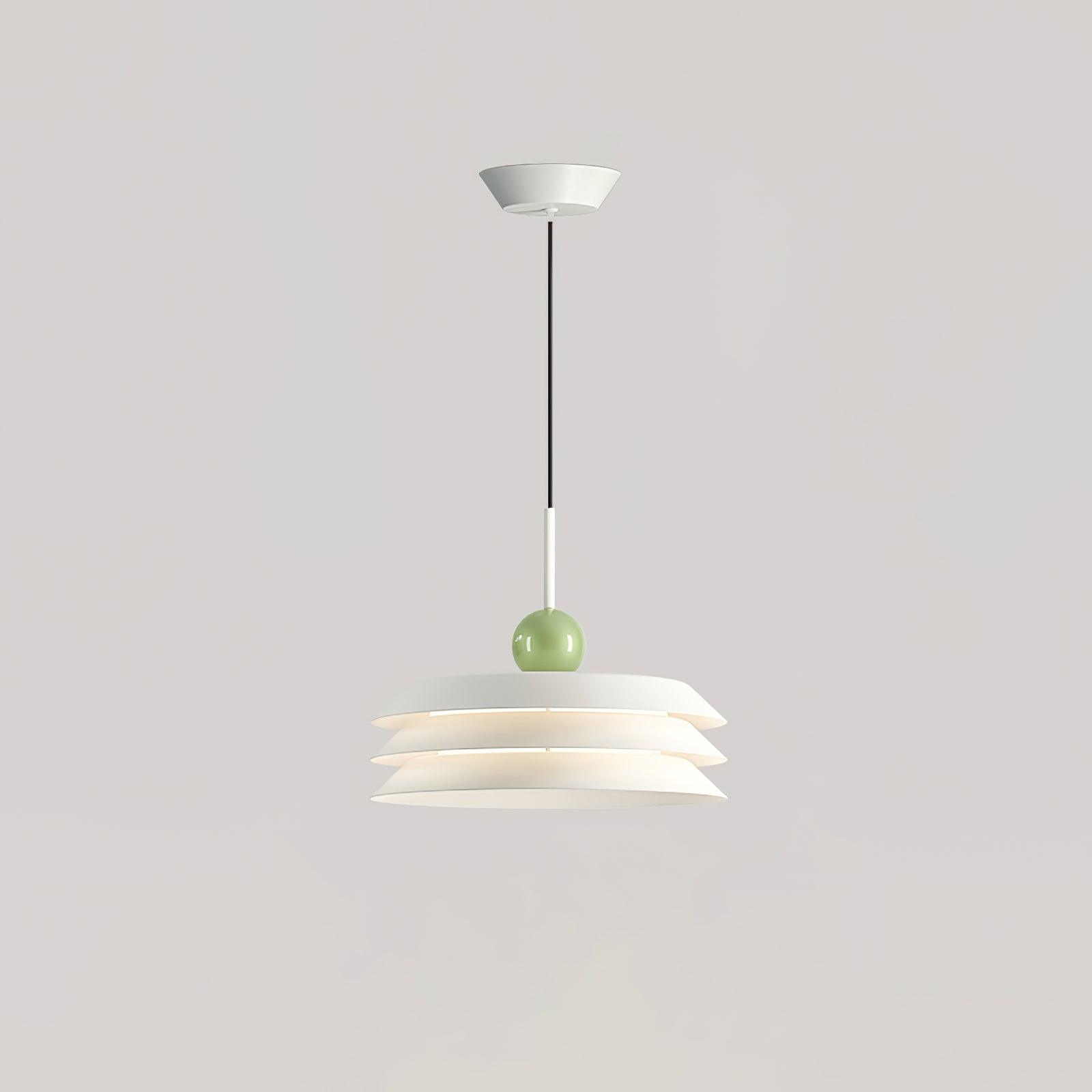 Morandi layered LED pendant light