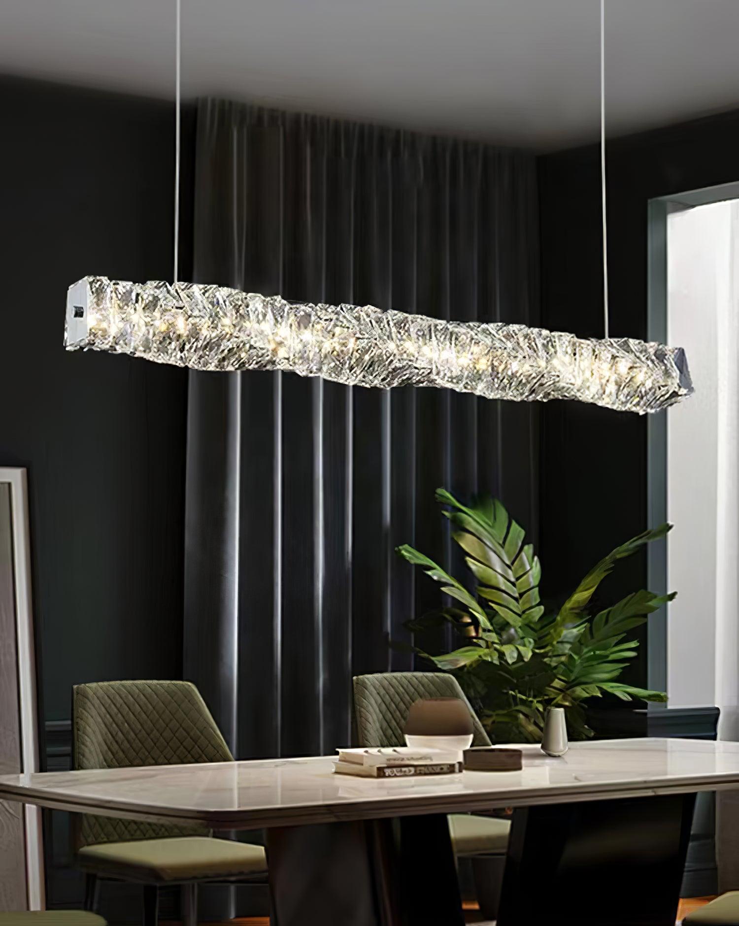 Long Crystal Pendant Lamp - Cueteks