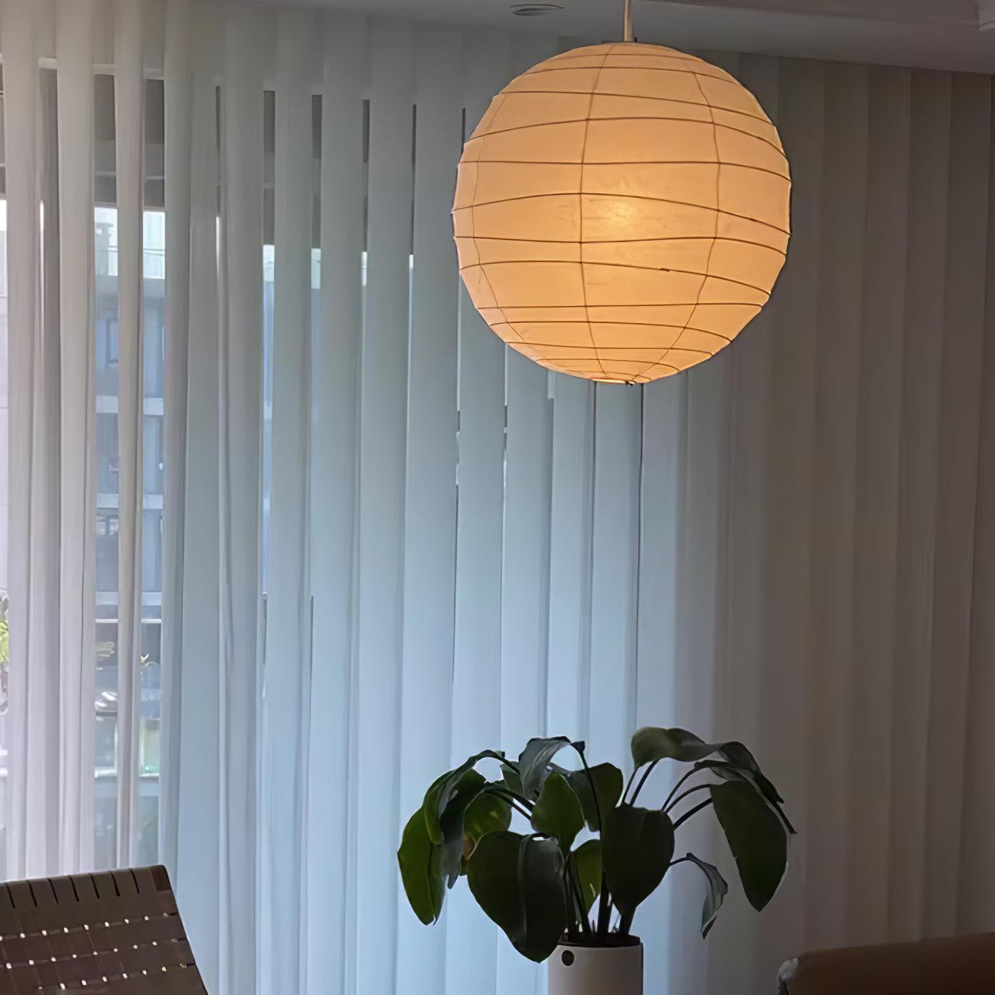 Washi Paper Pendant Lamp - Cueteks