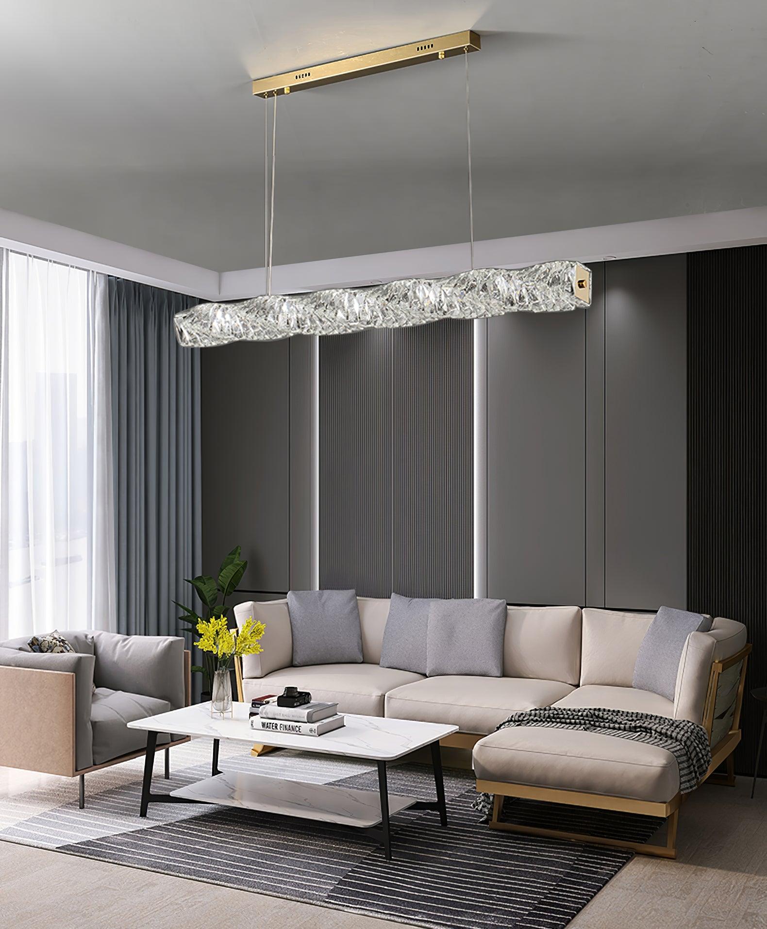 Long Crystal Pendant Lamp - Cueteks
