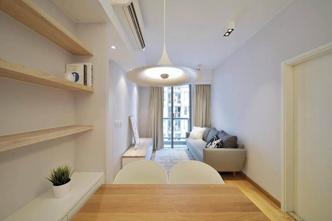 Semi flared metal pendant light