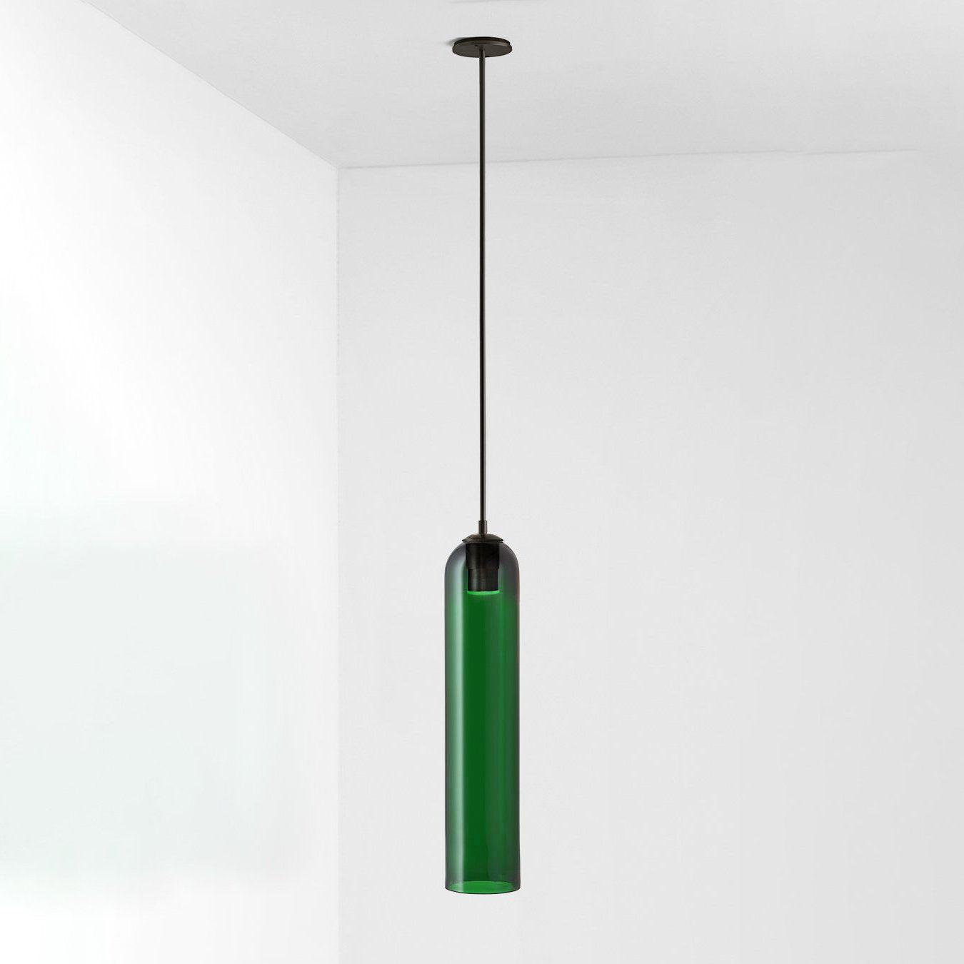 Long Tube Glass Pendant Light - Cueteks