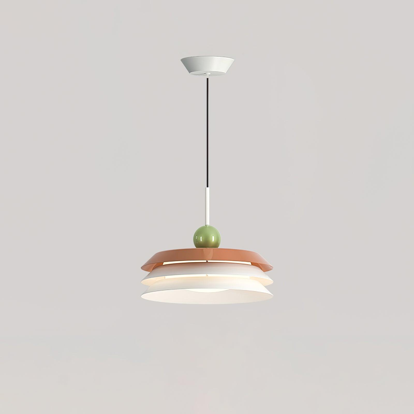 Morandi layered LED pendant light