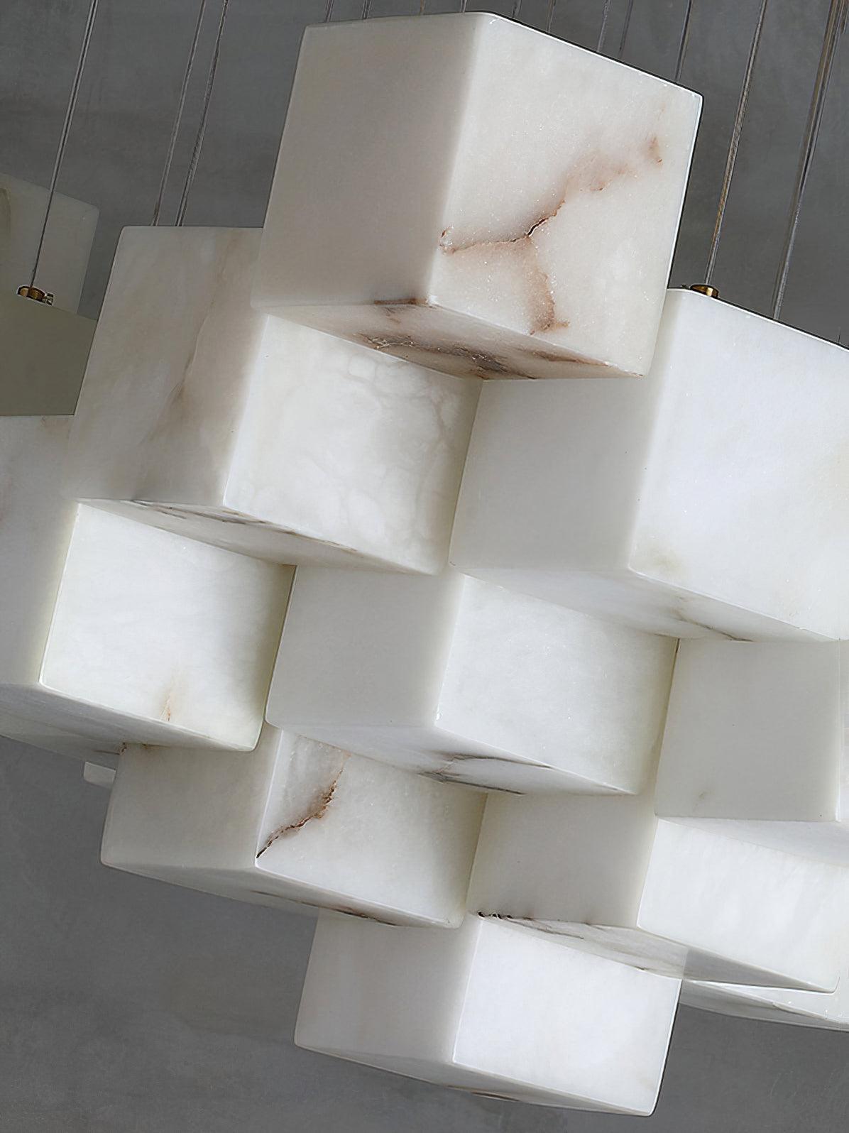Underside of stepped White cube cluster