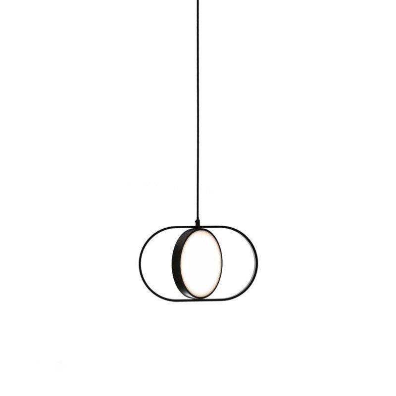 Horizontal Black KUU frame with lit circular centre