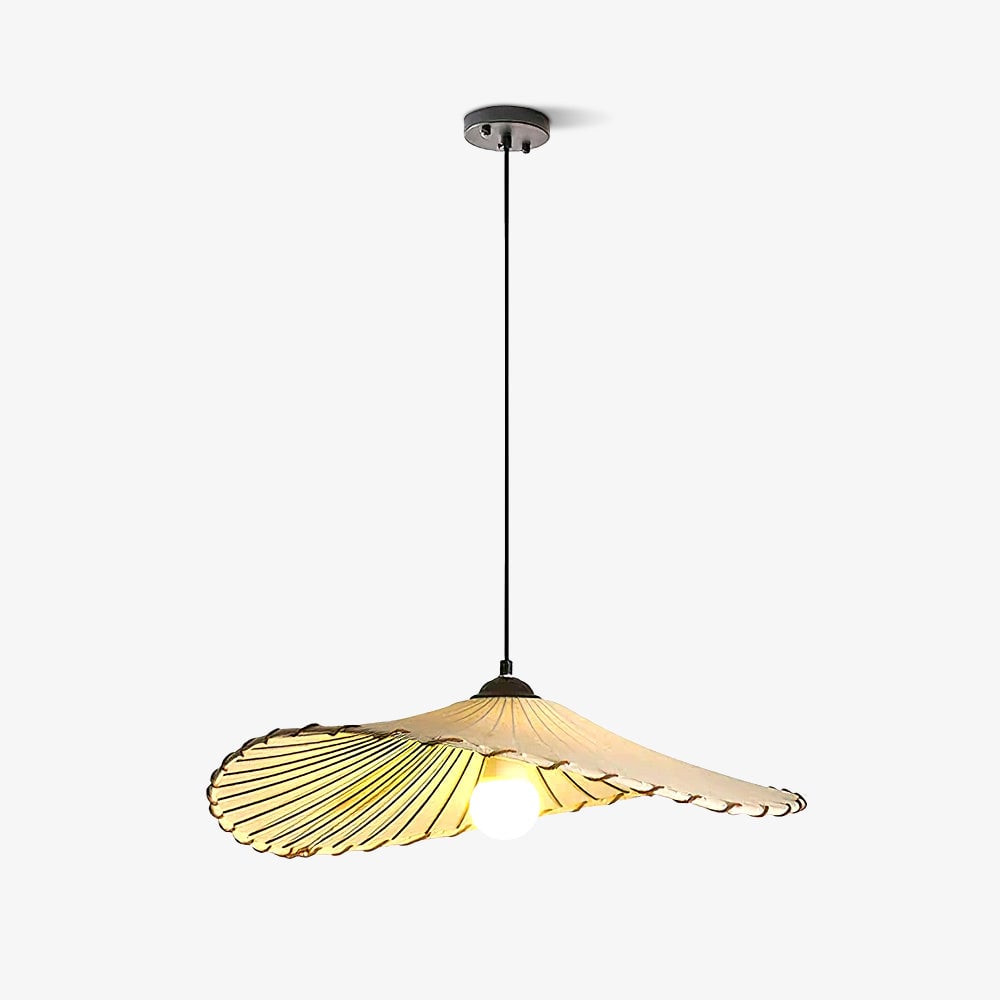Lotus Leaf Fabric Pendant Light - Cueteks