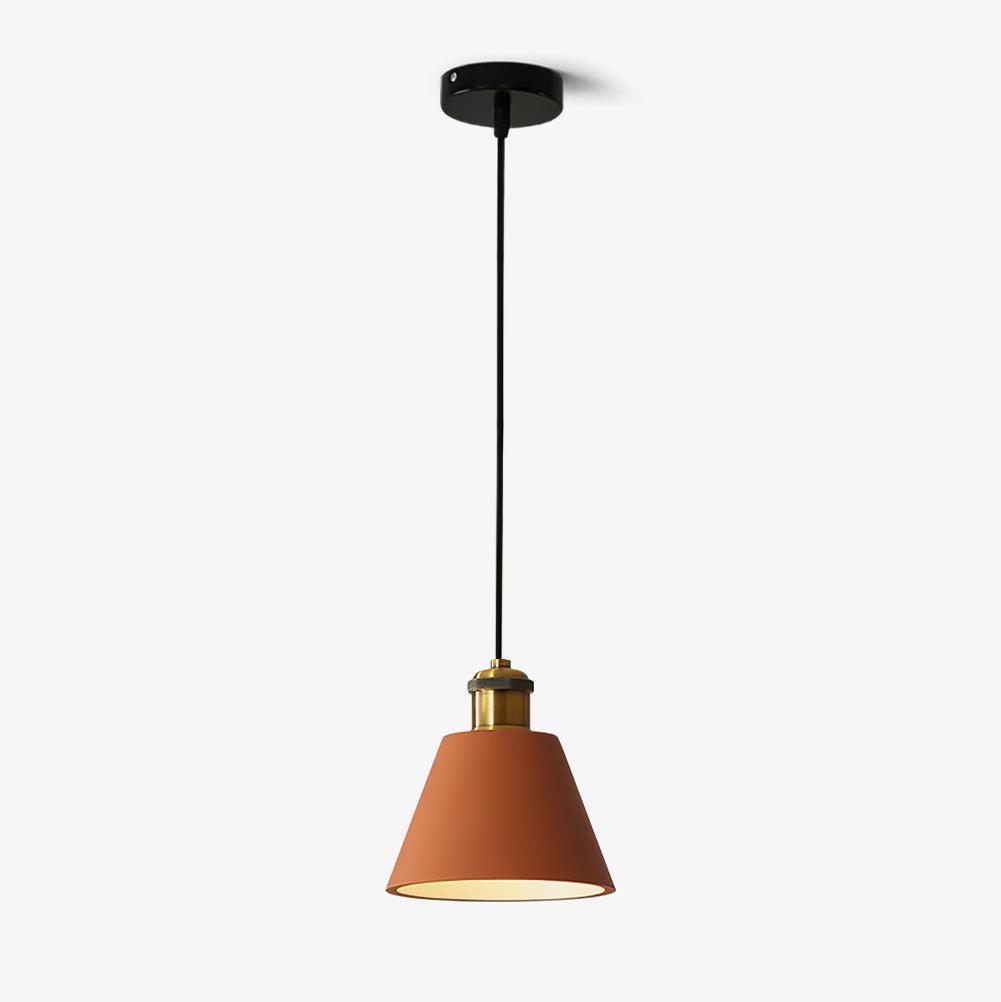 Orange short cone on a black cable and canopy