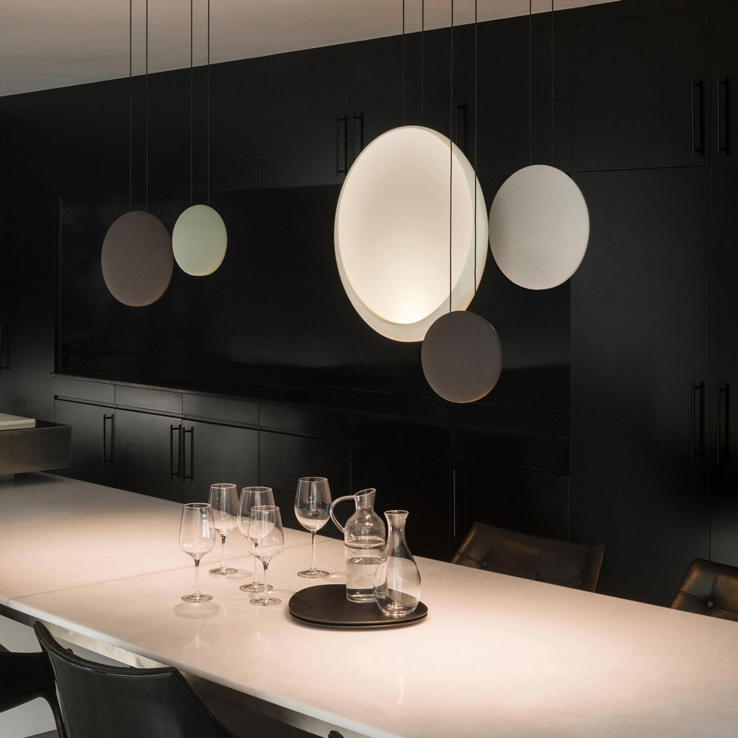 Cosmos disc LED pendant light