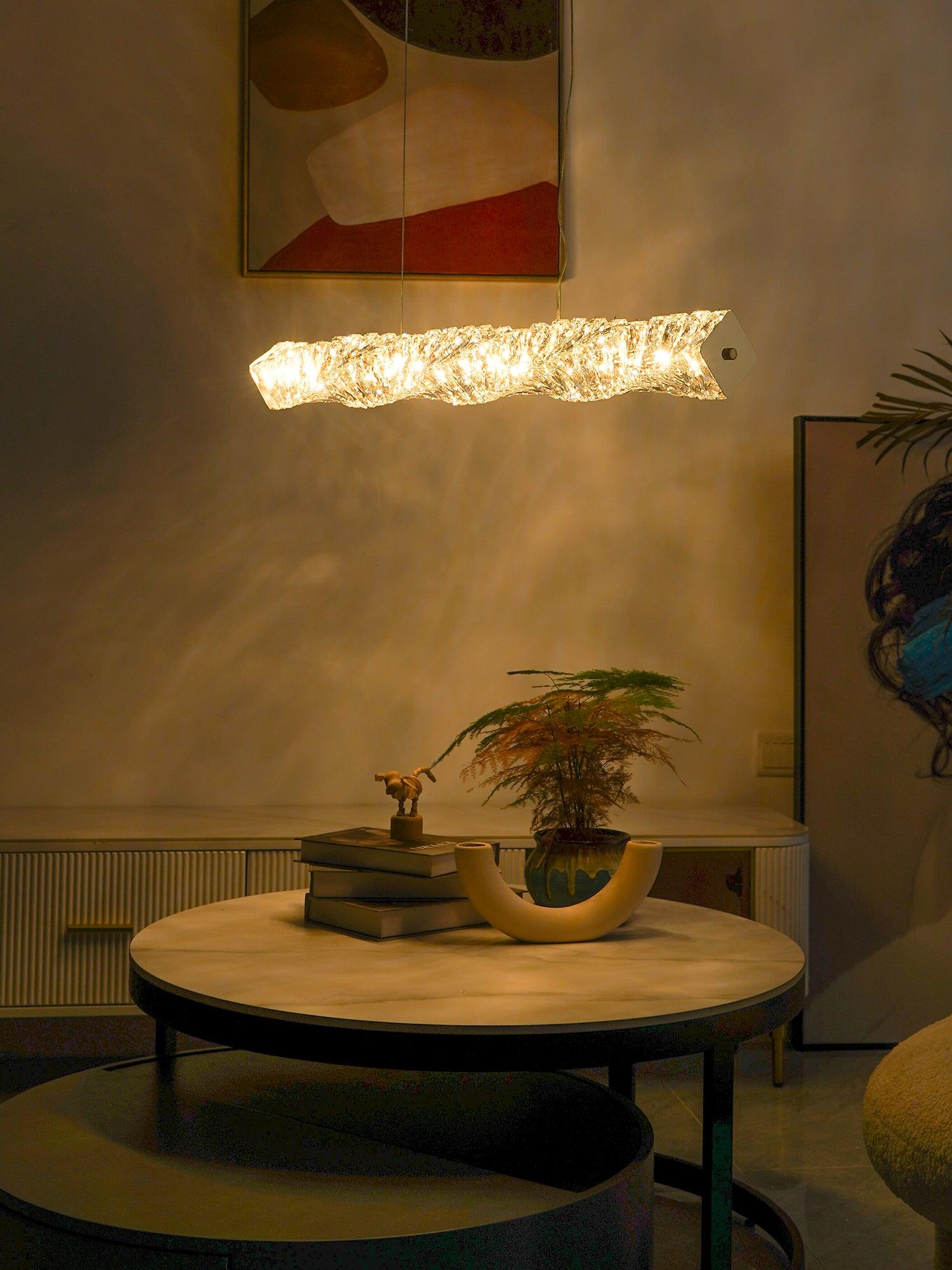 Long Crystal Pendant Lamp - Cueteks