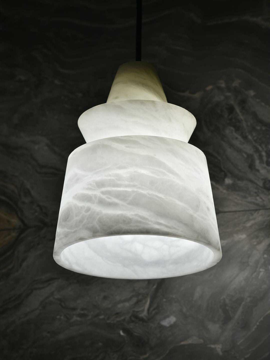 White Alabaster  Pendant Light - Cueteks