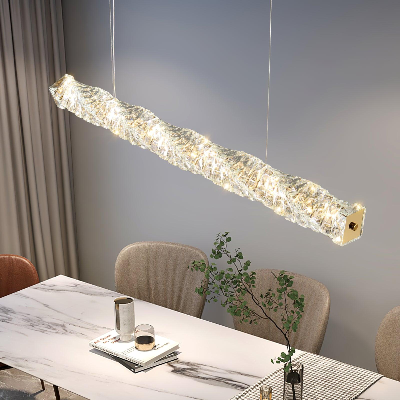 Long Crystal Pendant Lamp - Cueteks