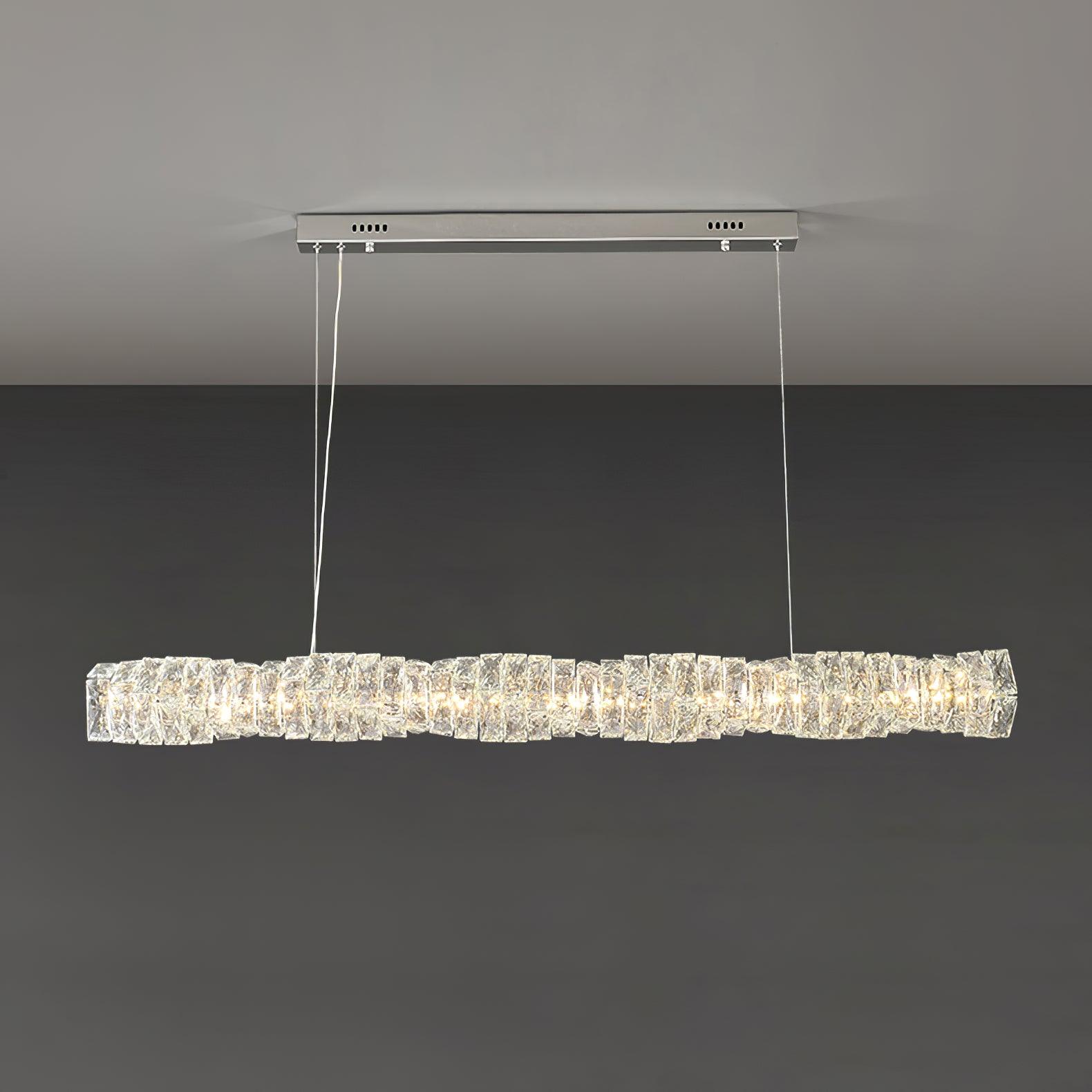 Long Crystal Pendant Lamp - Cueteks